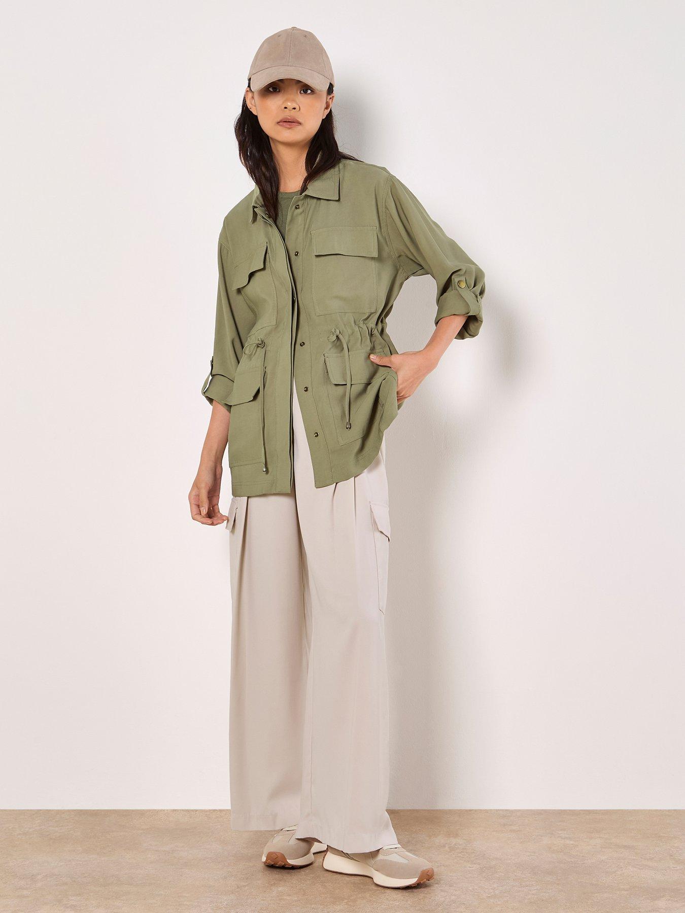 Image 3 of 5 of Apricot Cargo Pocket Twill Jacket