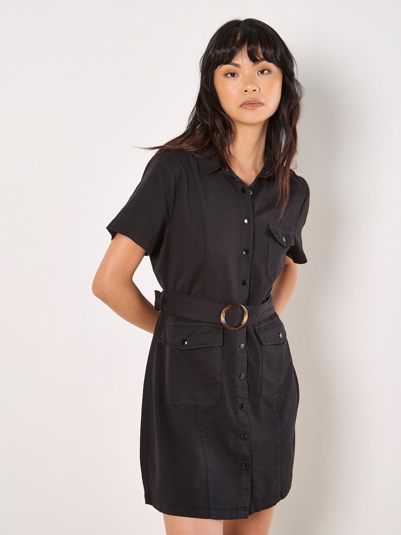 Image 1 of 5 of Apricot Buckle Cargo Dress