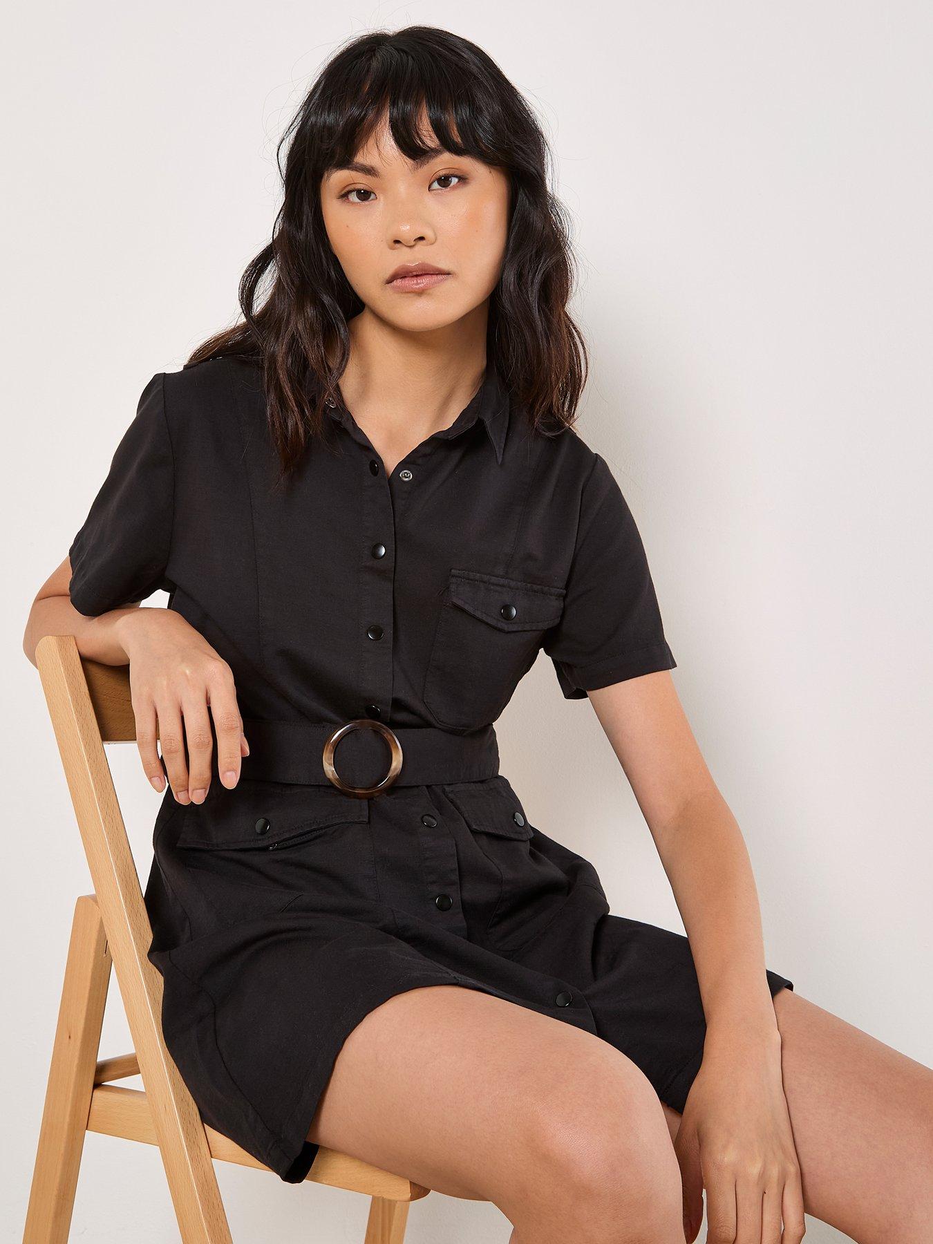 Image 5 of 5 of Apricot Buckle Cargo Dress
