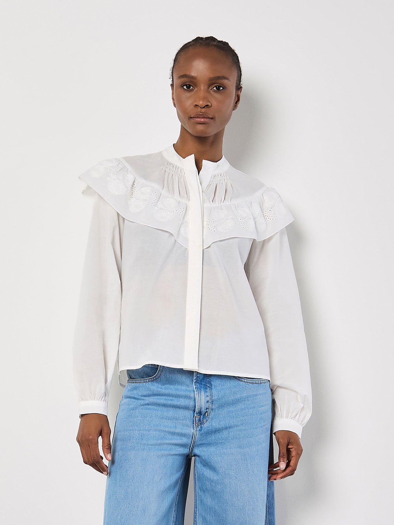 undefined Embroidered Bib Shirt