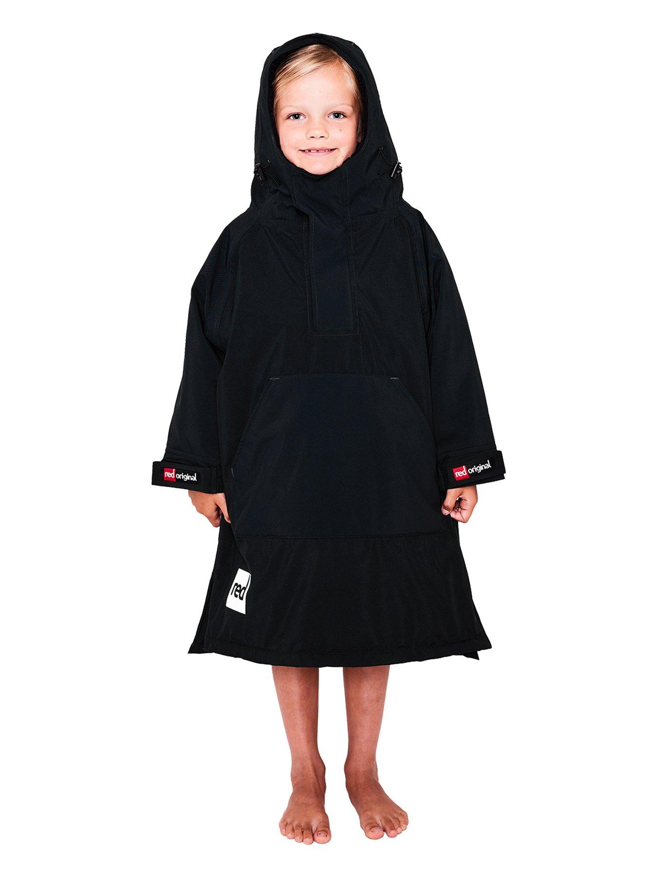 Red Equipment Kids Dry Waterproof Poncho - Black