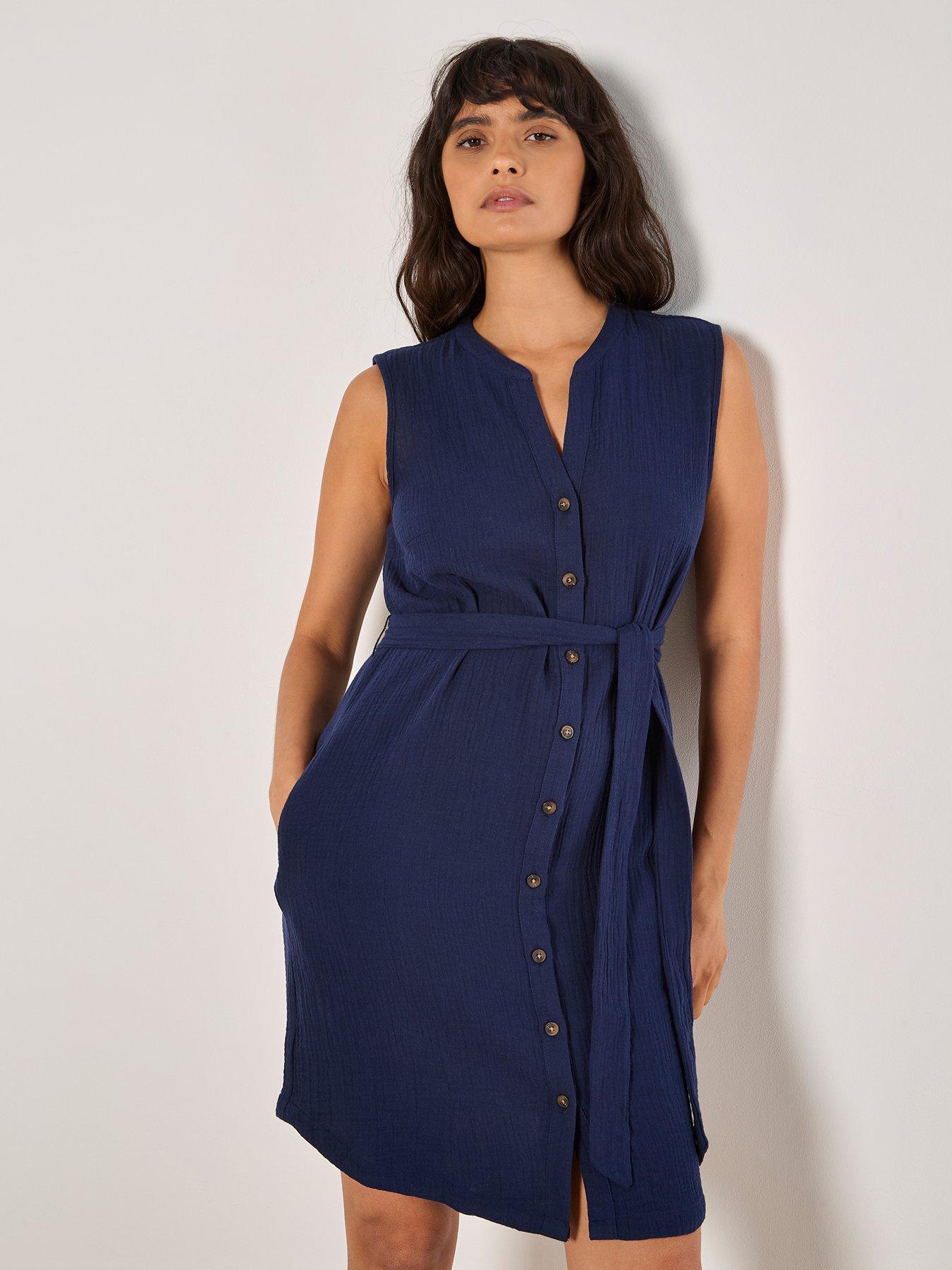 undefined Tetra Grandad Button Thru Dress