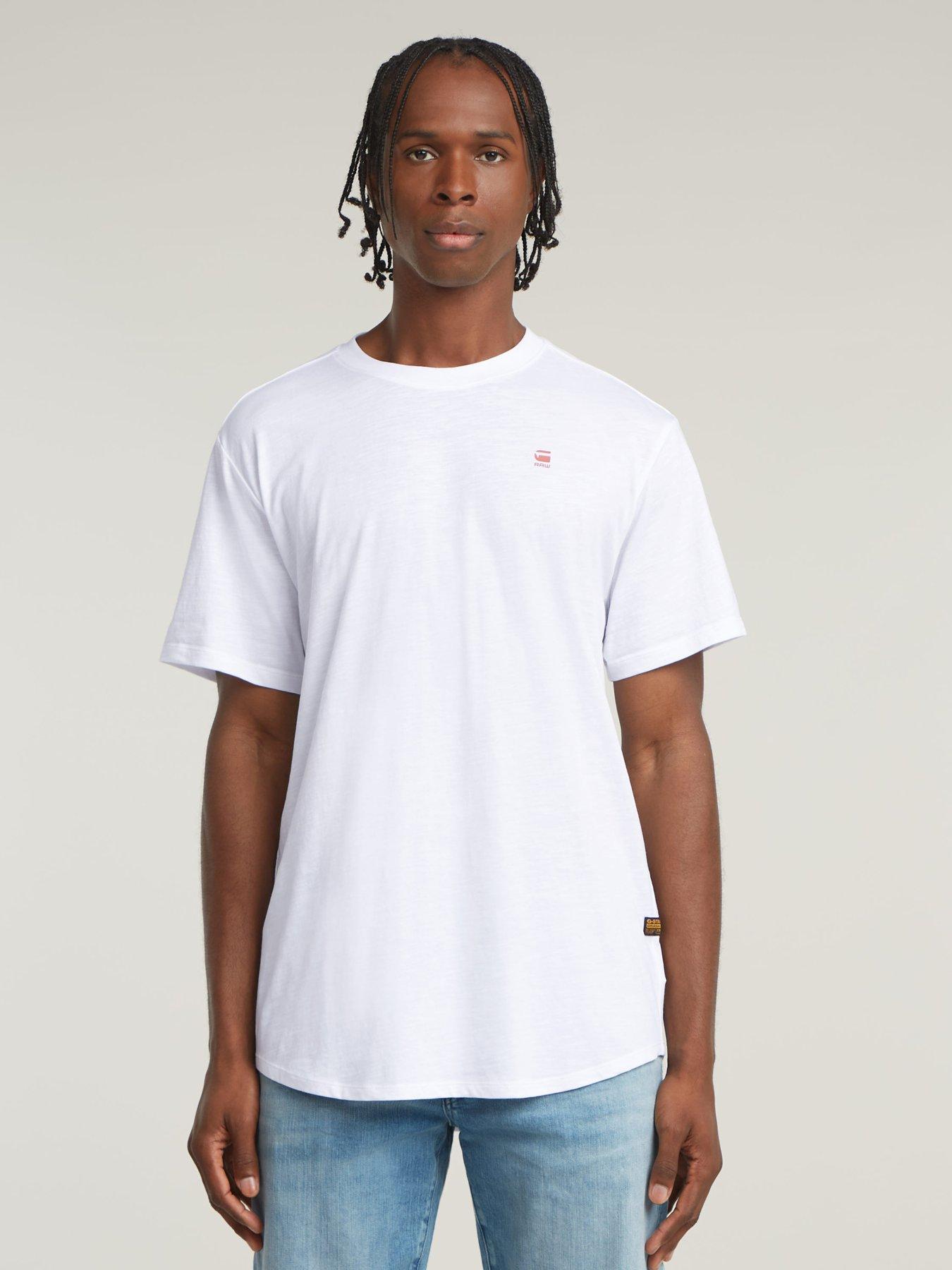 Image 1 of 6 of G-Star RAW G-star Back Graphic T-shirt- White