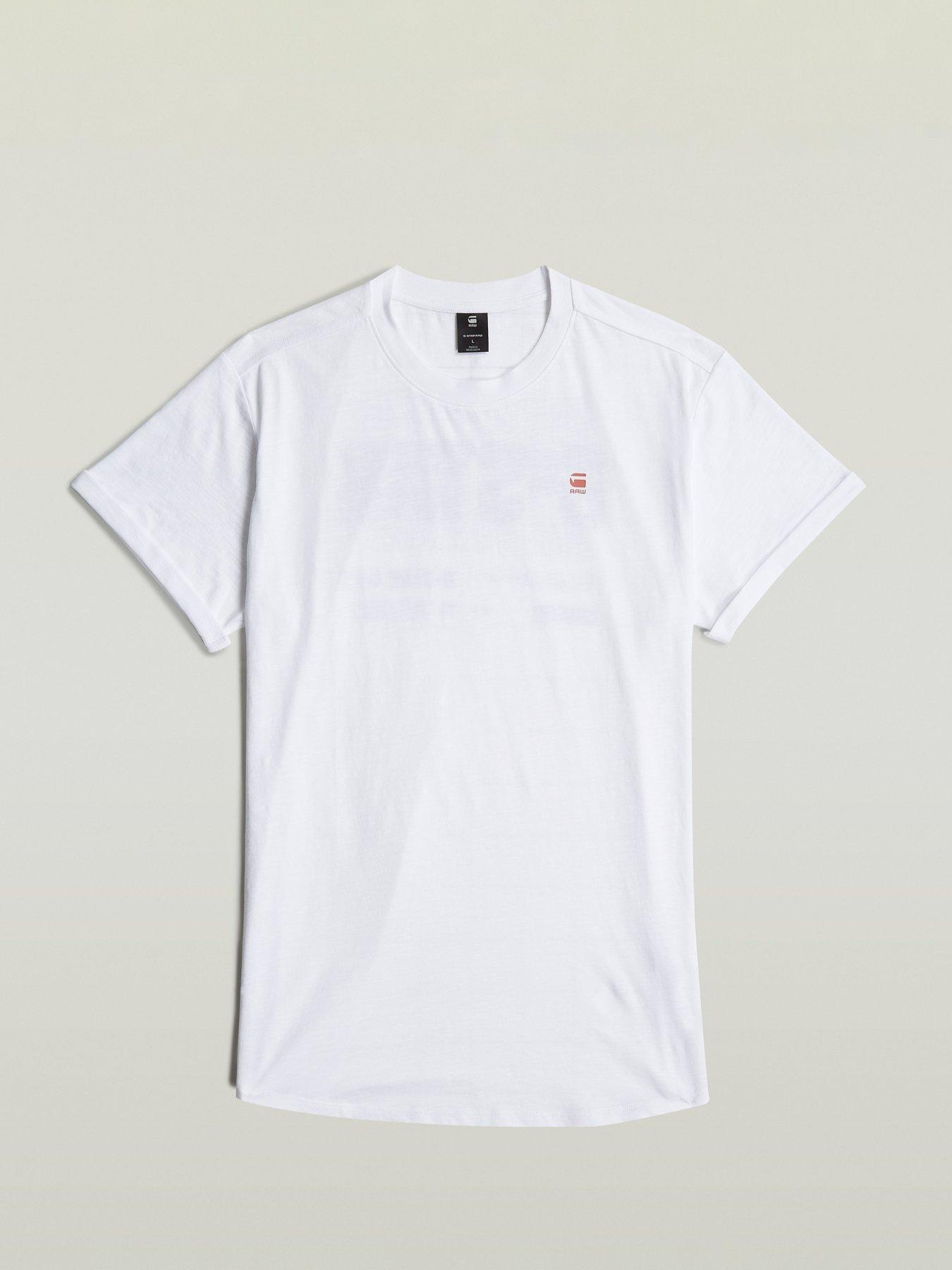 Image 4 of 6 of G-Star RAW G-star Back Graphic T-shirt- White