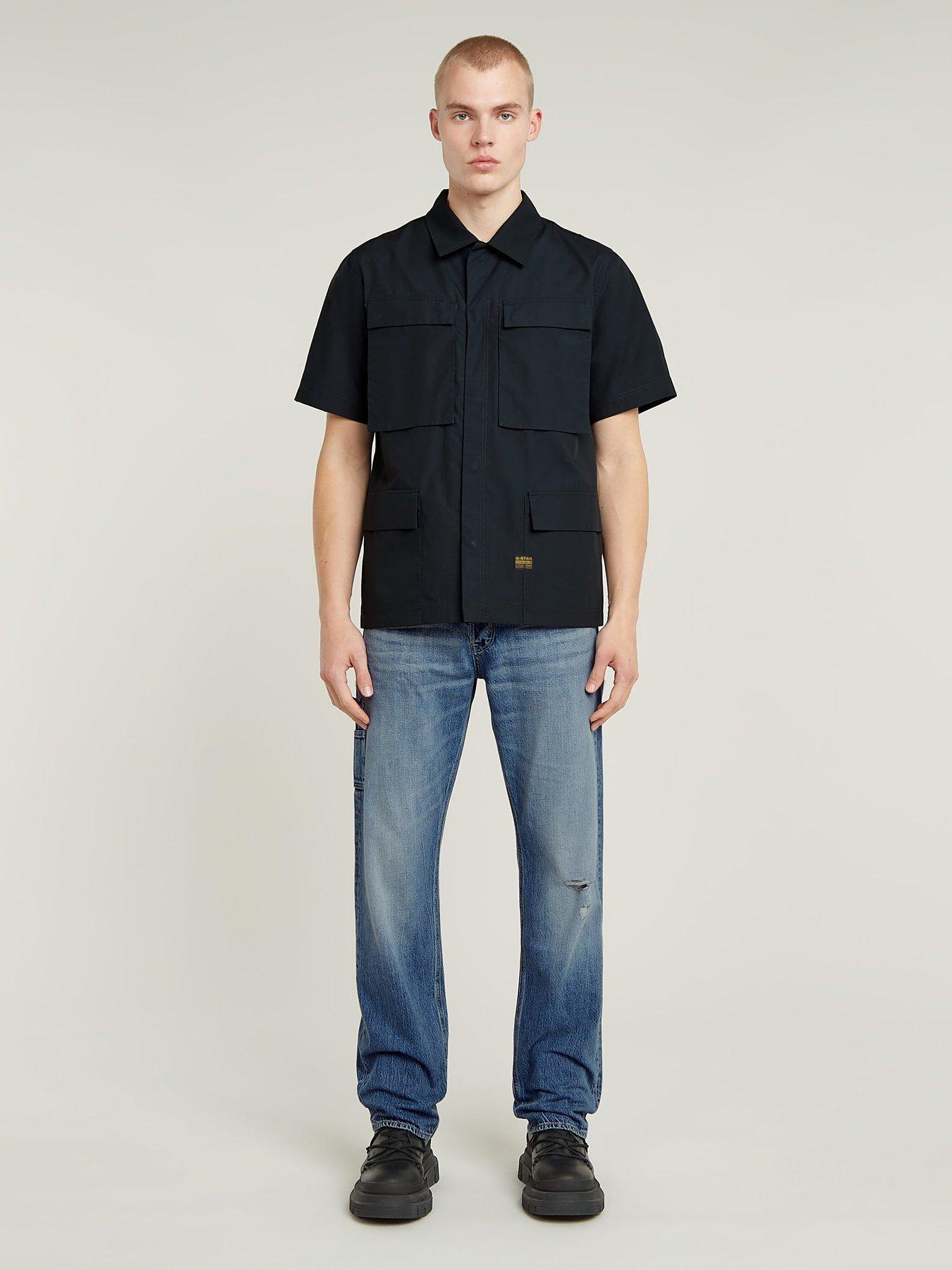 Image 3 of 5 of G-Star RAW G-star Slim Fit Overshirt -navy