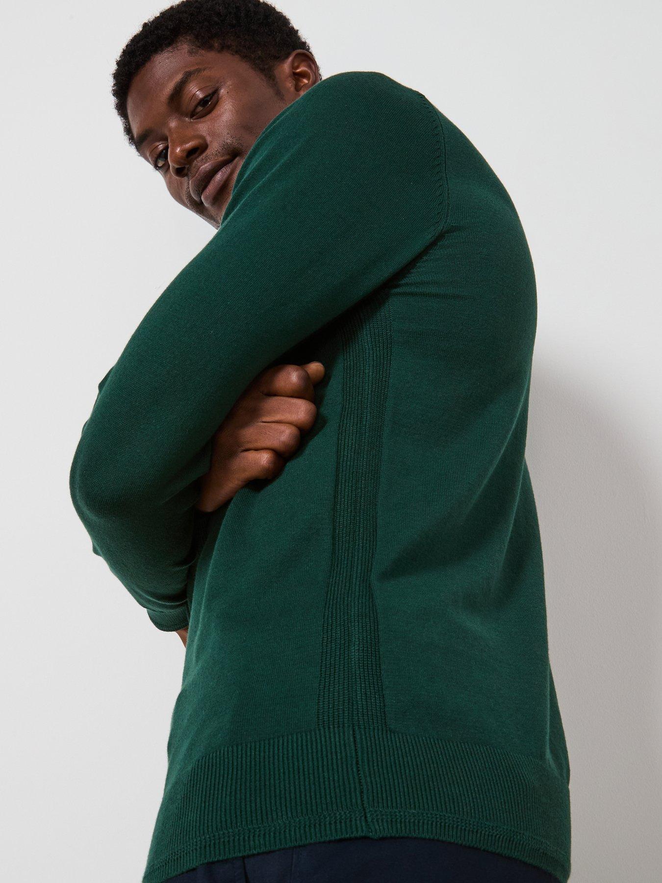Image 4 of 6 of The Very Collection Cotton Rich Crew Neck Jumper - Green