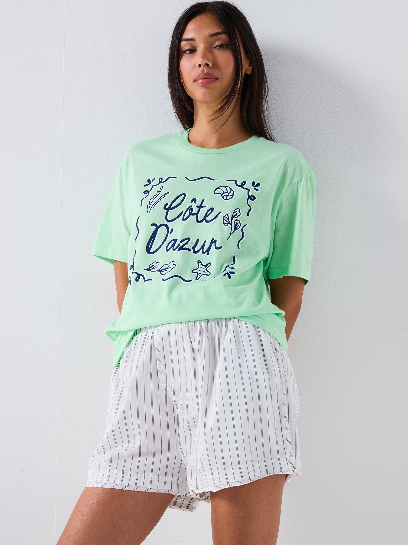 undefined Cote D'azur Oversized T-Shirt - Green