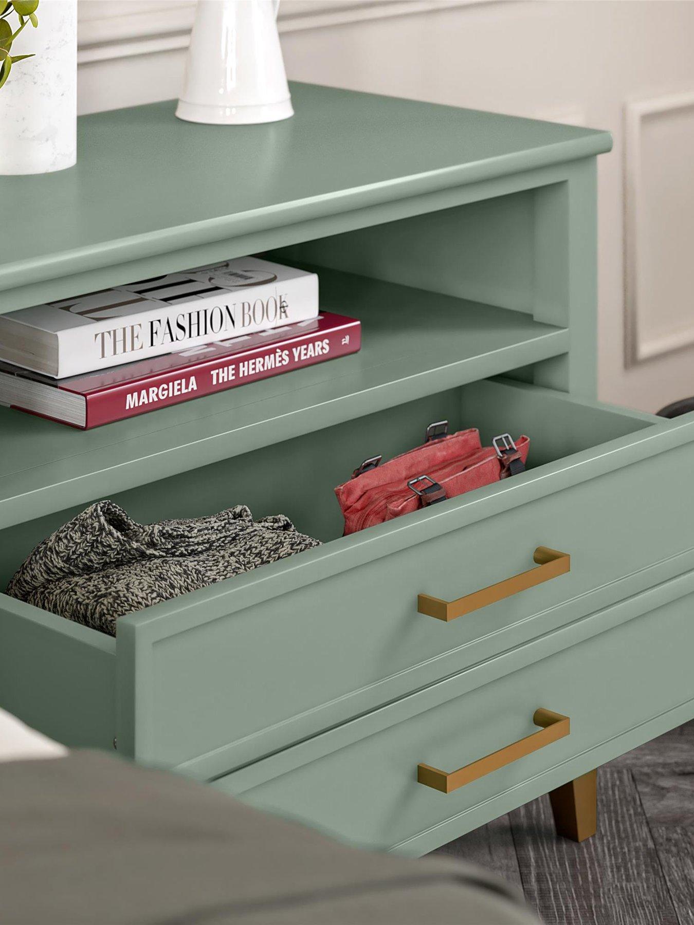 Image 3 of 7 of CosmoLiving by Cosmopolitan Westerleigh Wide Side Table / Night Stand