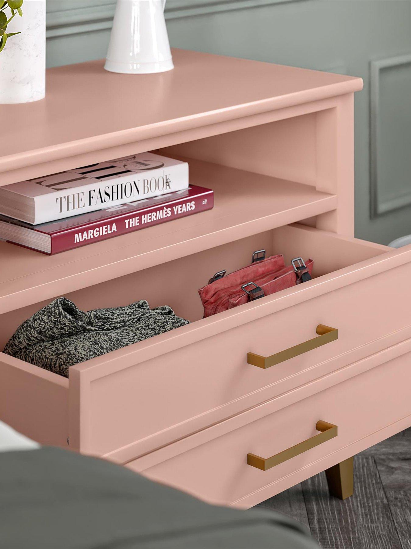 Image 3 of 7 of CosmoLiving by Cosmopolitan Westerleigh Wide Side Table / Night Stand