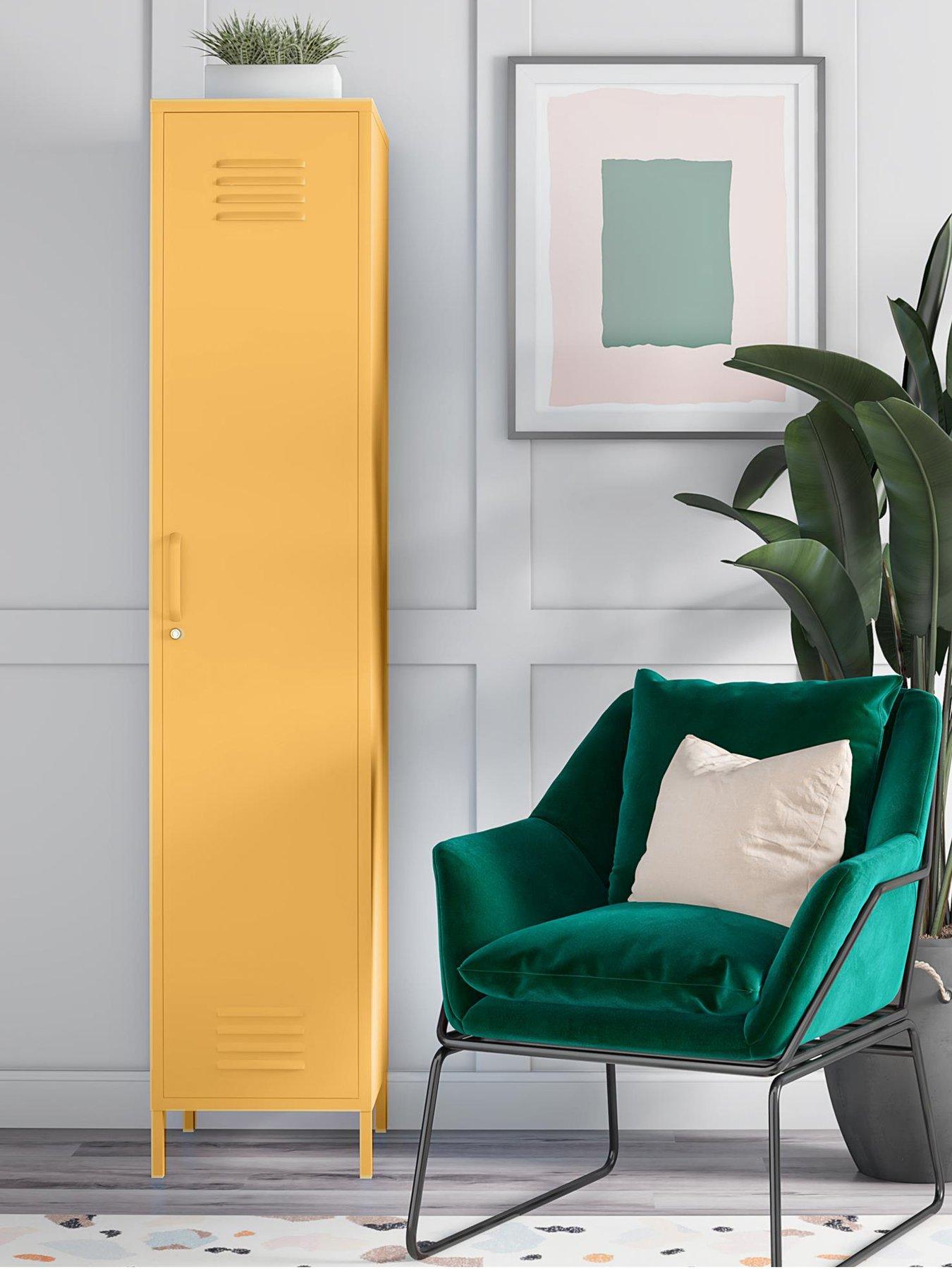 Dorel Home Single Metal Locker Storage Cabinet