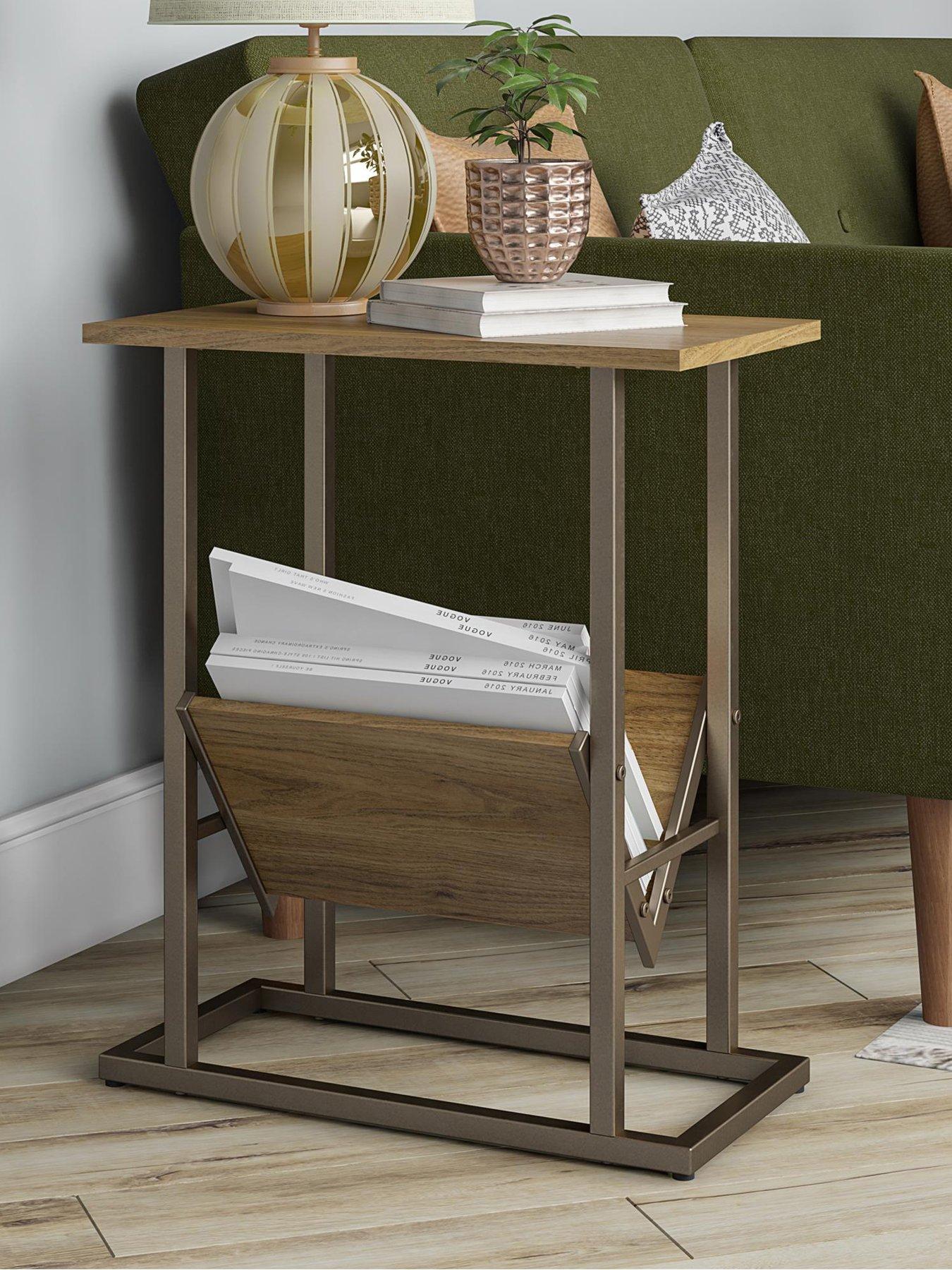Novogratz Regal Side Table - Walnut