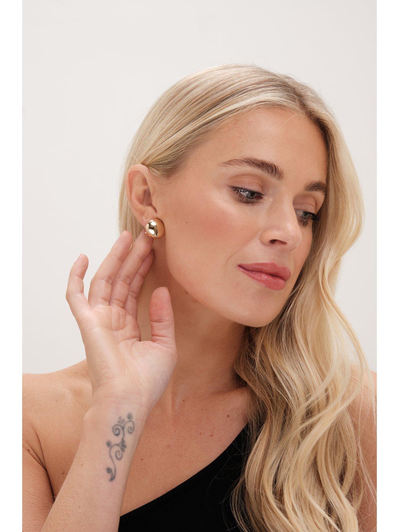 Image 2 of 4 of Jon Richard Gold Plated Polished Clip Earrings