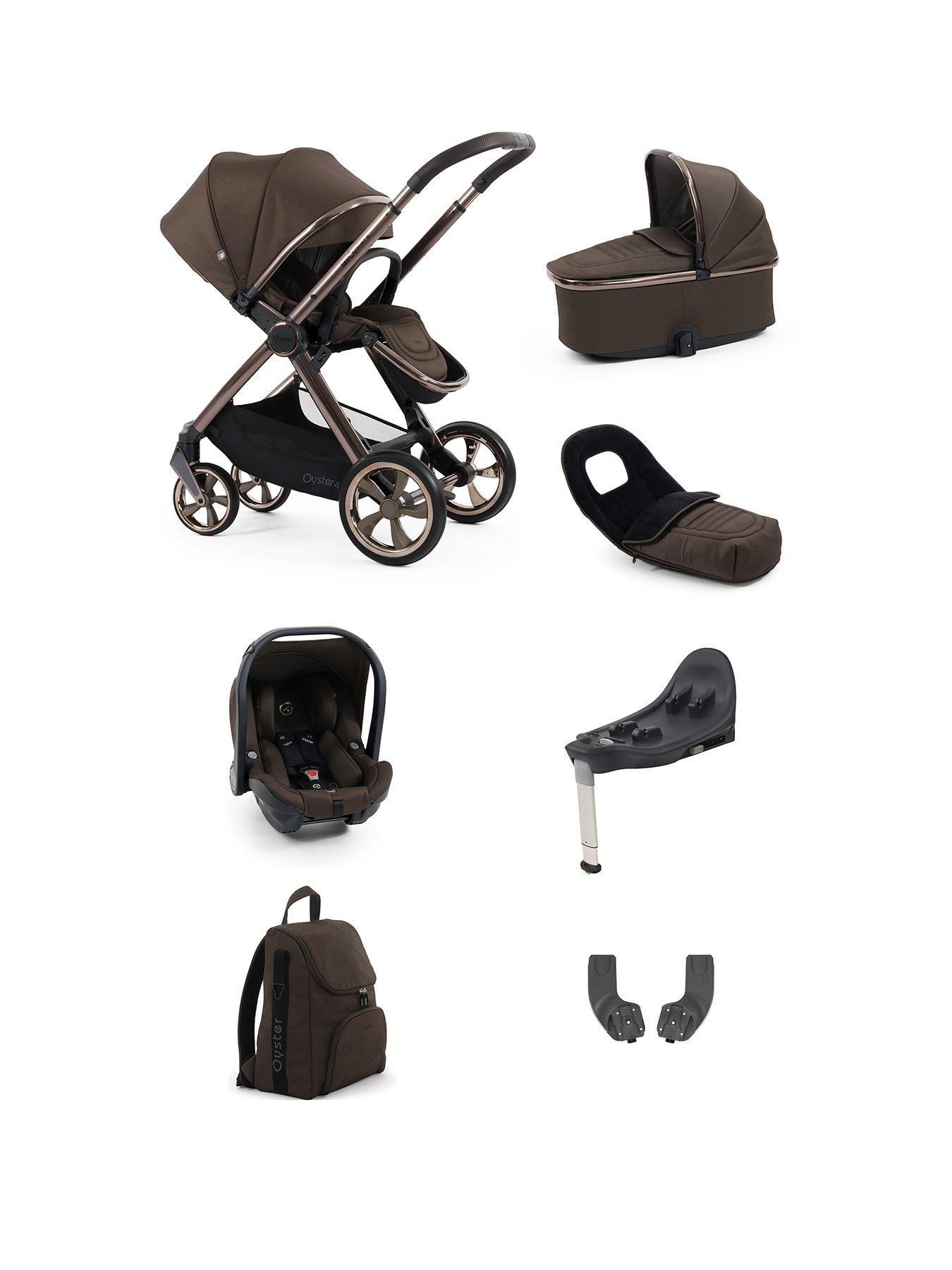 Image 1 of 6 of Oyster 4 Luxury Pushchair Bundle - Chocolate Velvet