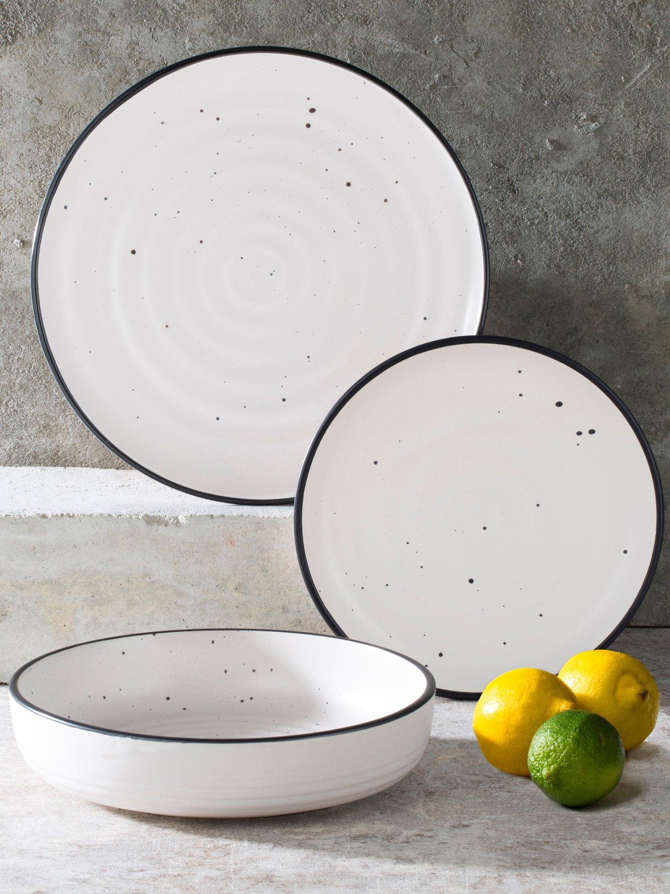 undefined Black Speckle 12-Piece Dinner Set