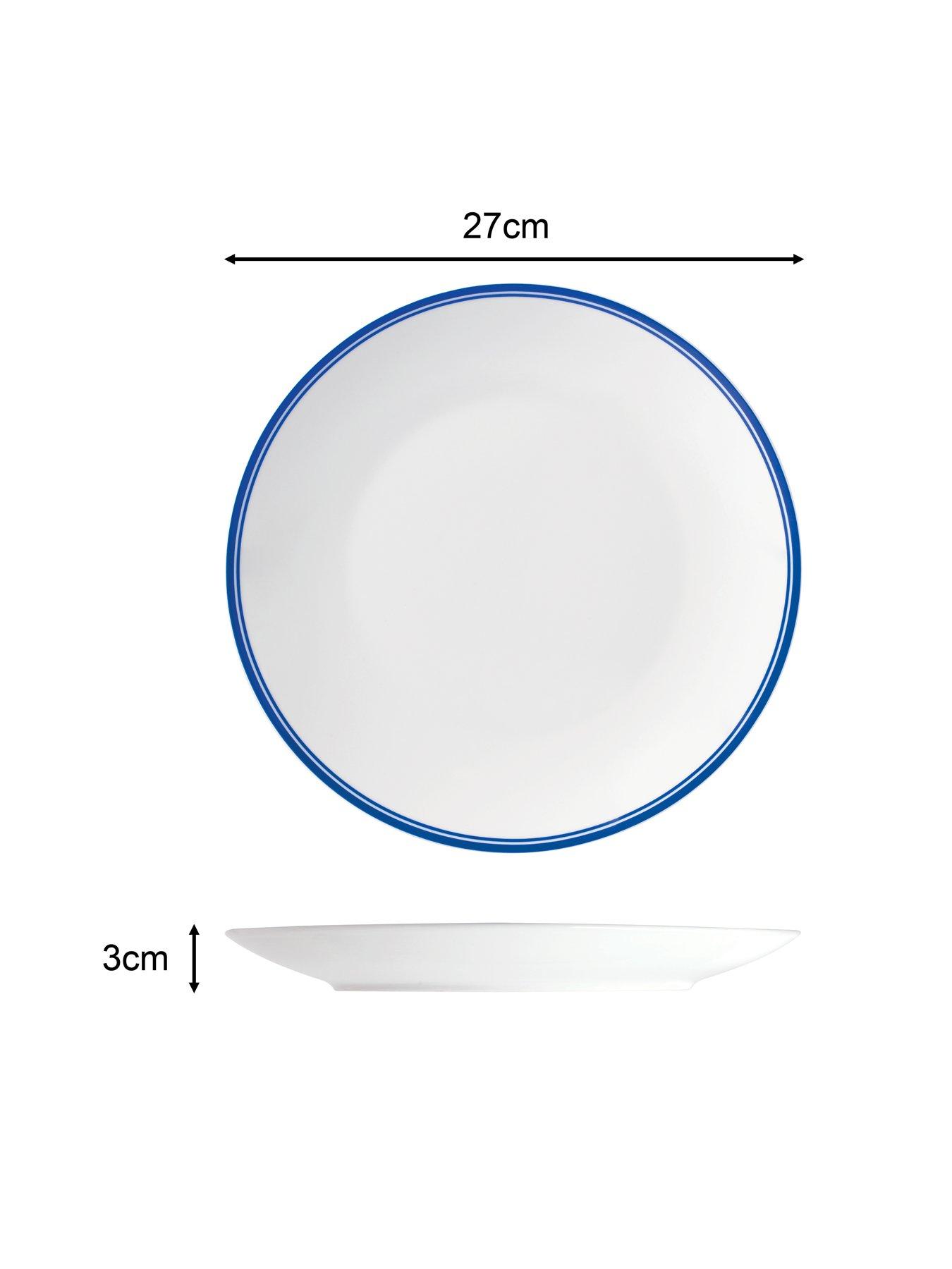 Image 4 of 7 of WATERSIDE St Ives 16-Piece Dinner Set in Blue