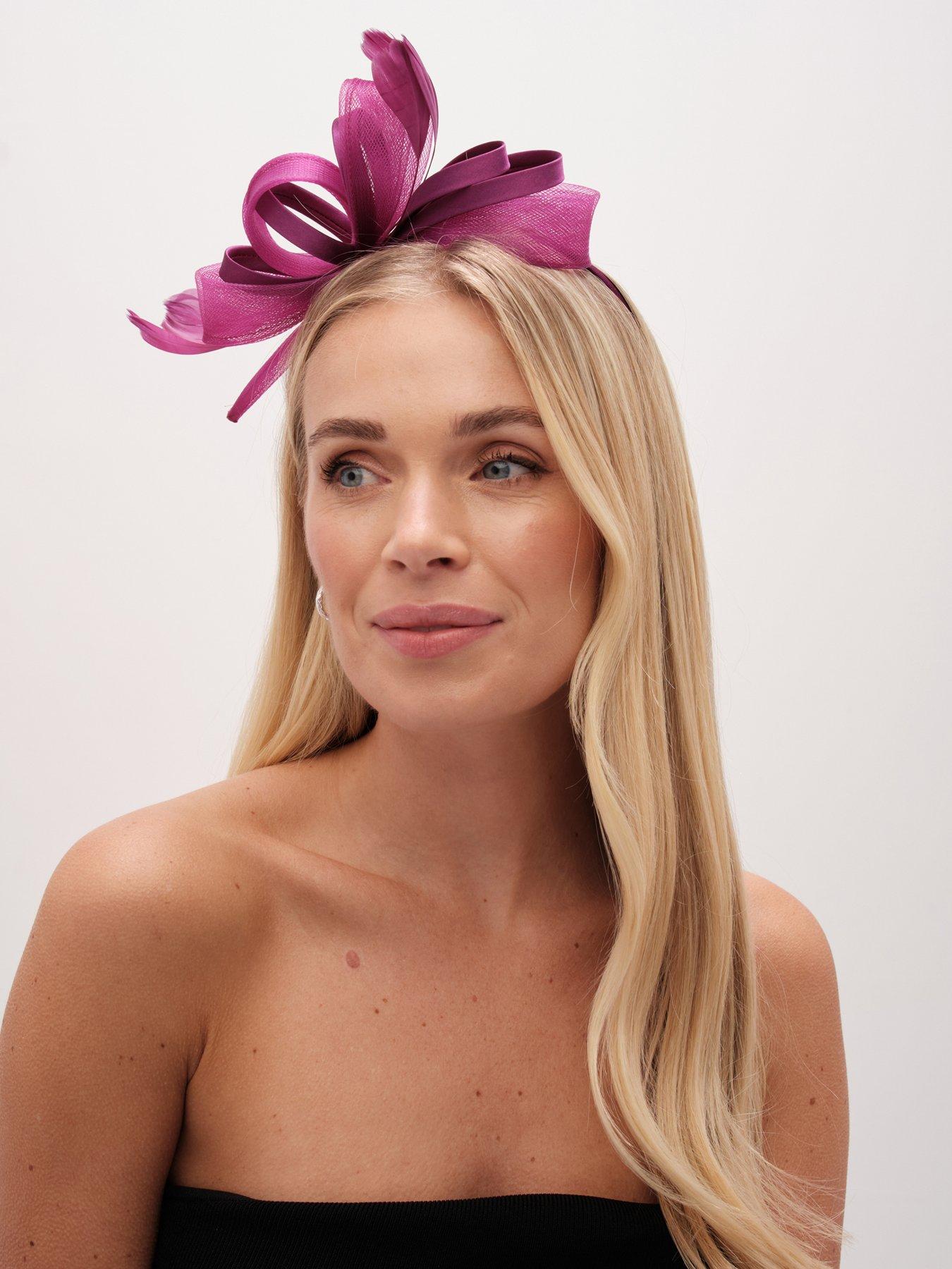 Image 4 of 5 of Jon Richard Medium Berry Fascinator Headband