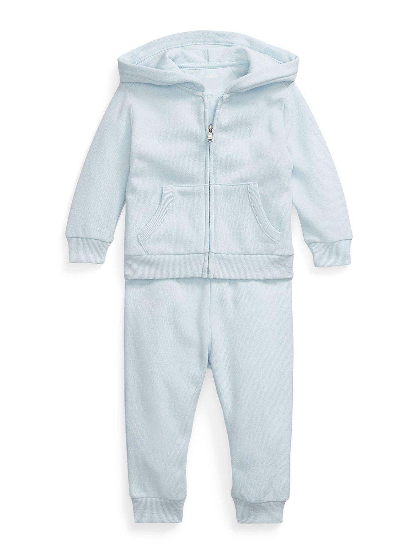 undefined Baby Boys Jog Set - Light Blue