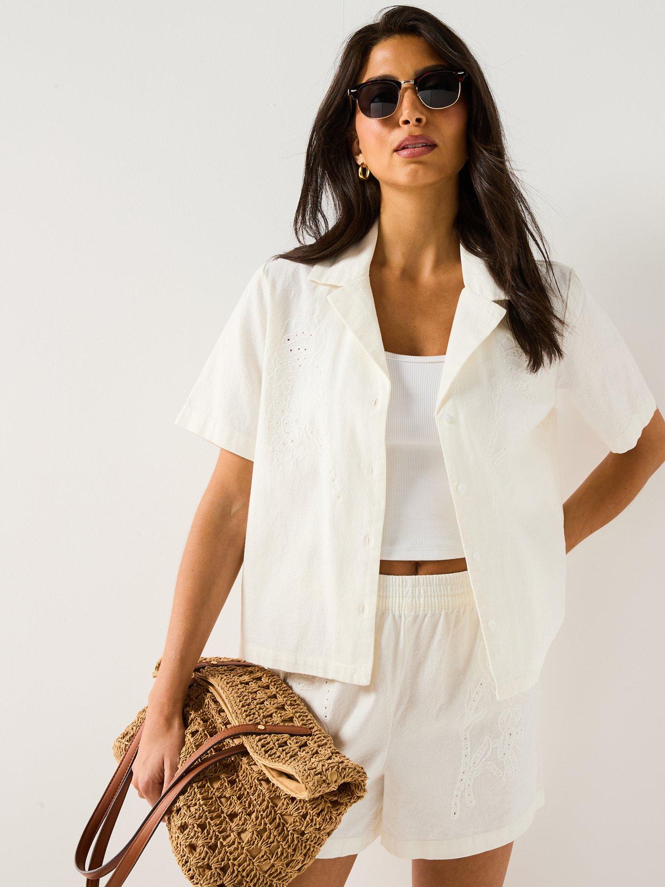 JDY Bella Loose Shirt - White