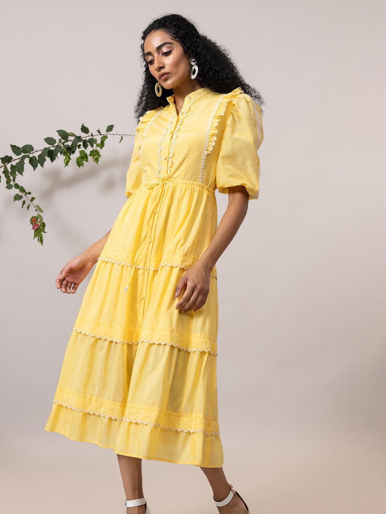 undefined Sabrina Lace Detail Long Sleeve Maxi Dress