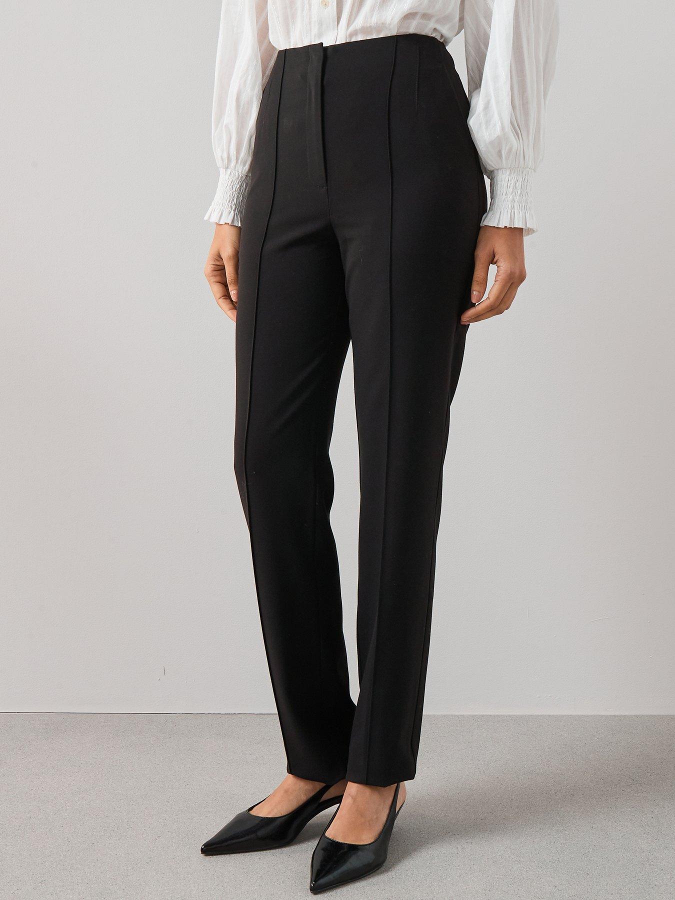 The Very Collection Seamed Slim Leg Formal Trouser - Black