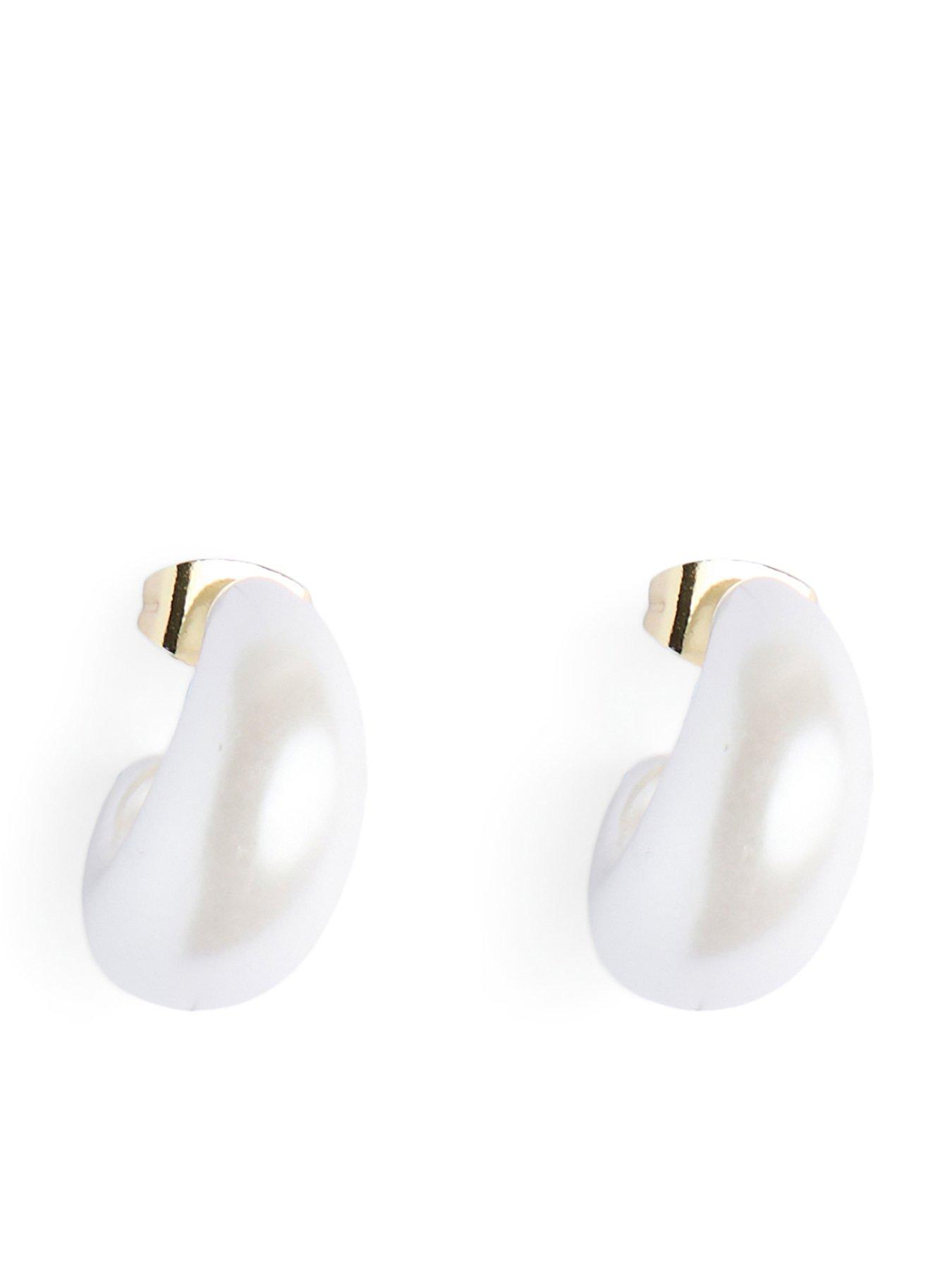 undefined Lina A Earrings - White