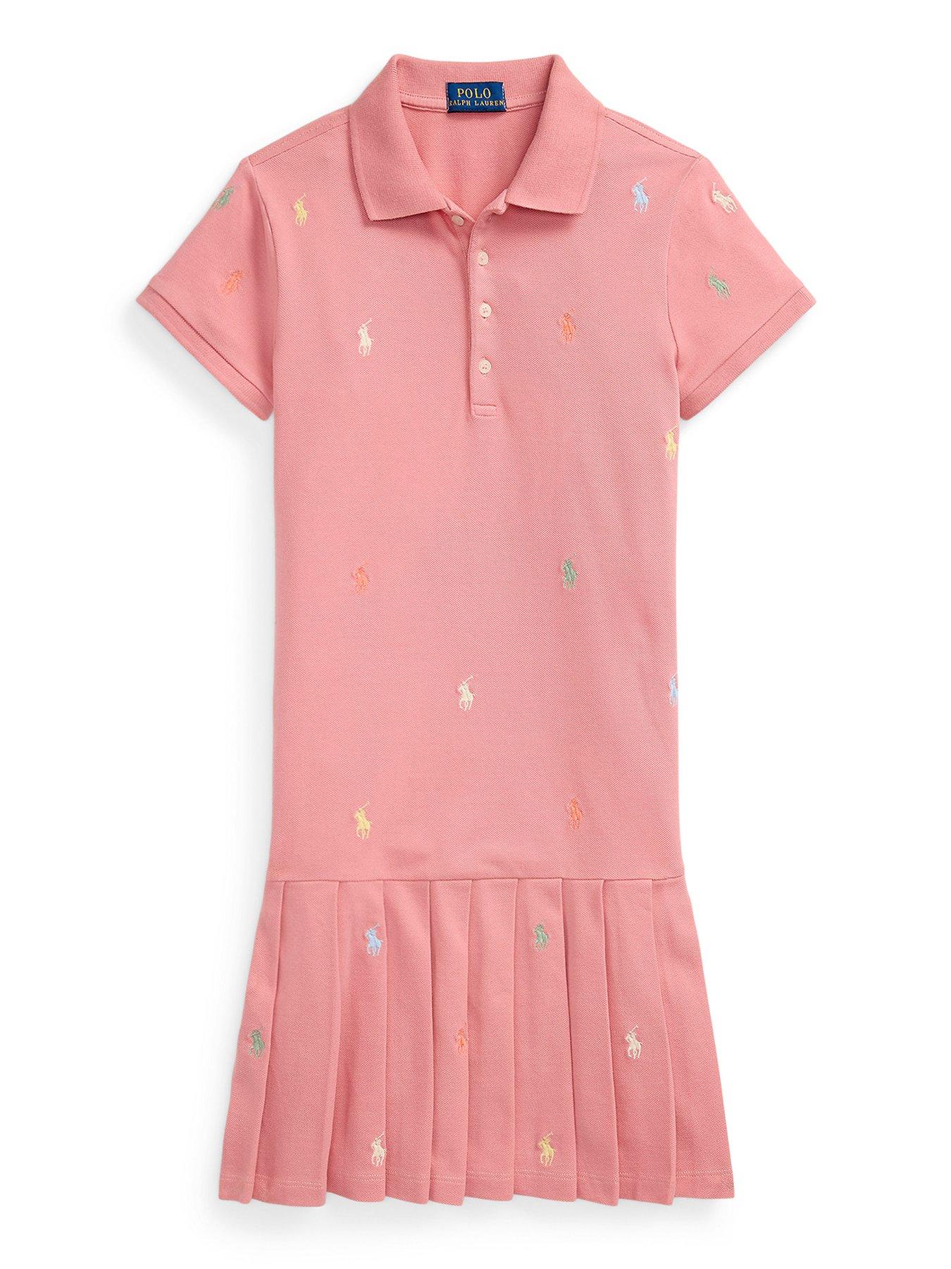 undefined Girls All Over Print Pony Dress - Pink
