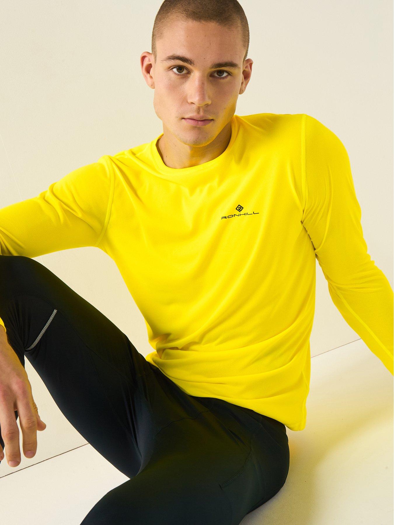 Ronhill Men'S Running Core Long Sleeve Tee - Yellow