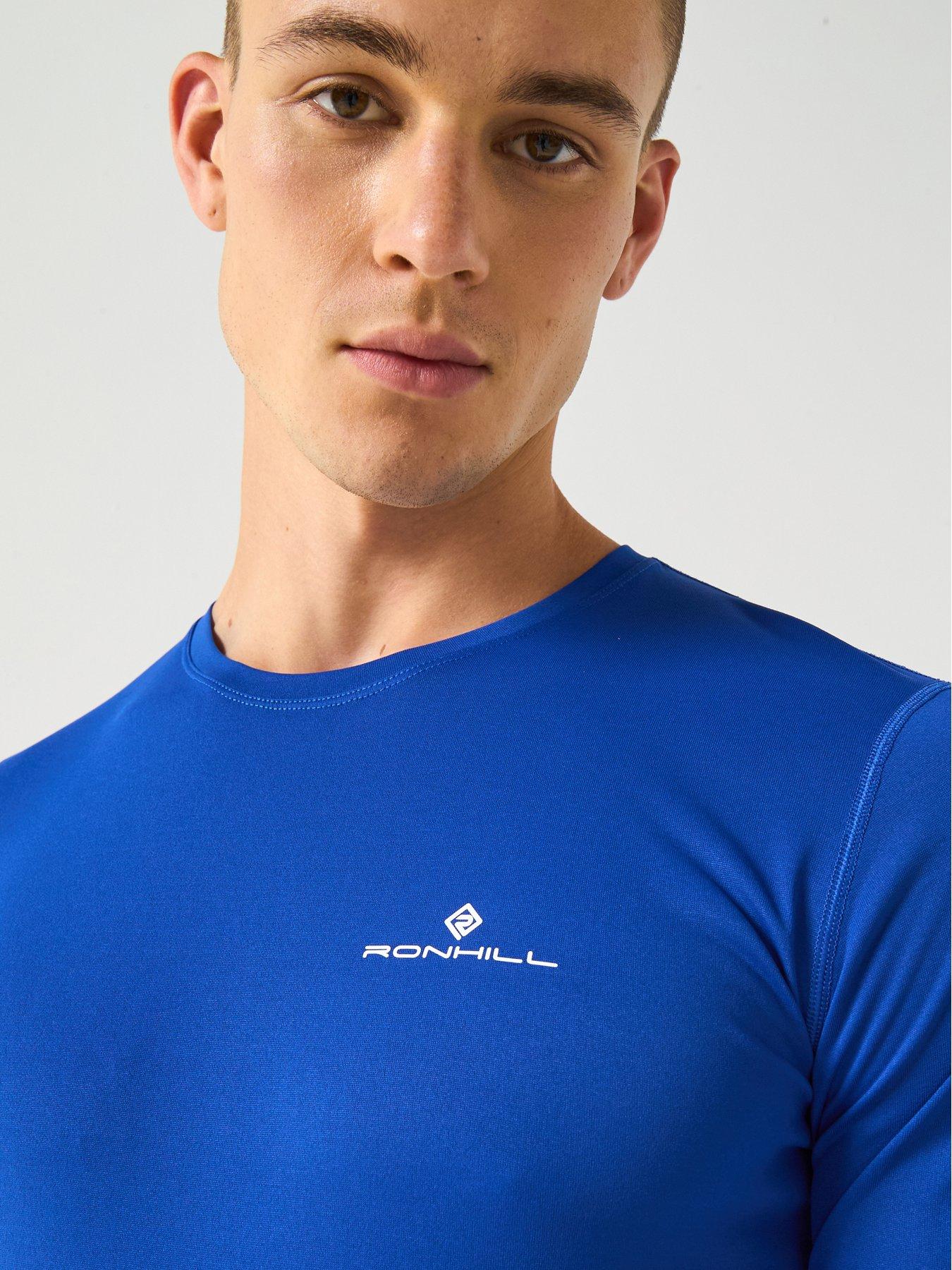 Image 4 of 4 of Ronhill Men's Running Core Short Sleeve Tee - Blue