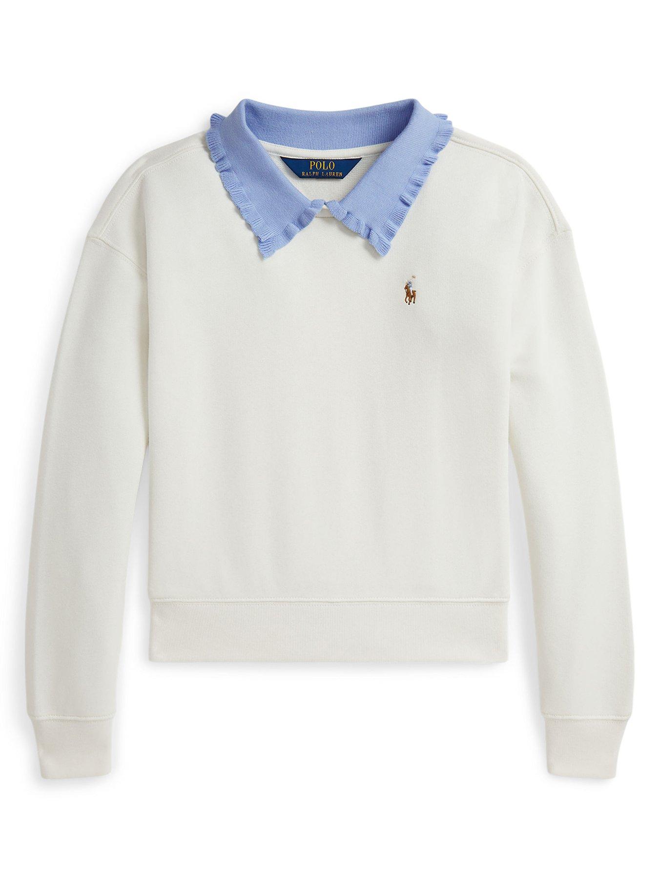 undefined Girls Collared Sweatshirt - Cream