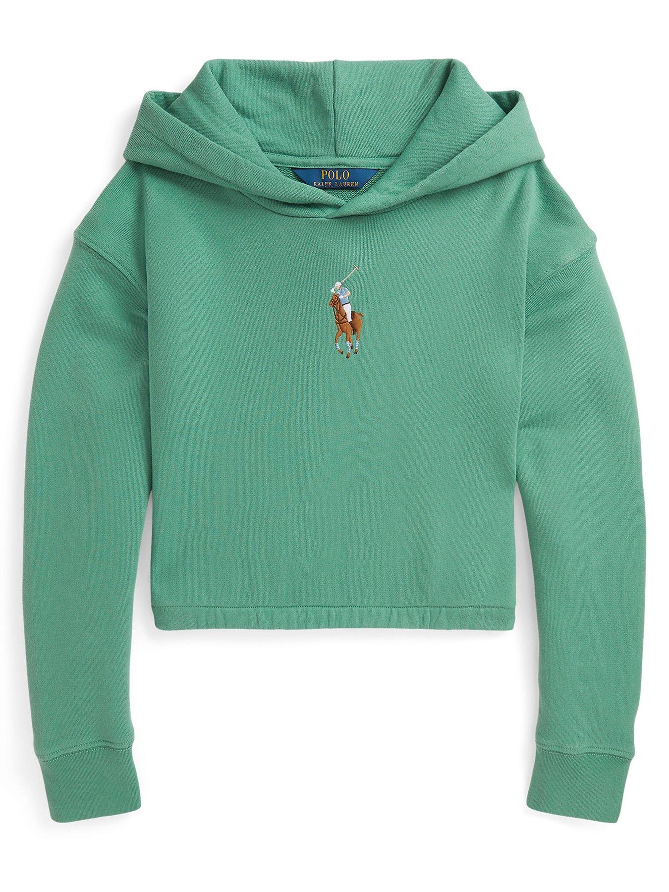 Polo Ralph Lauren Girls Pony Hoodie - Green