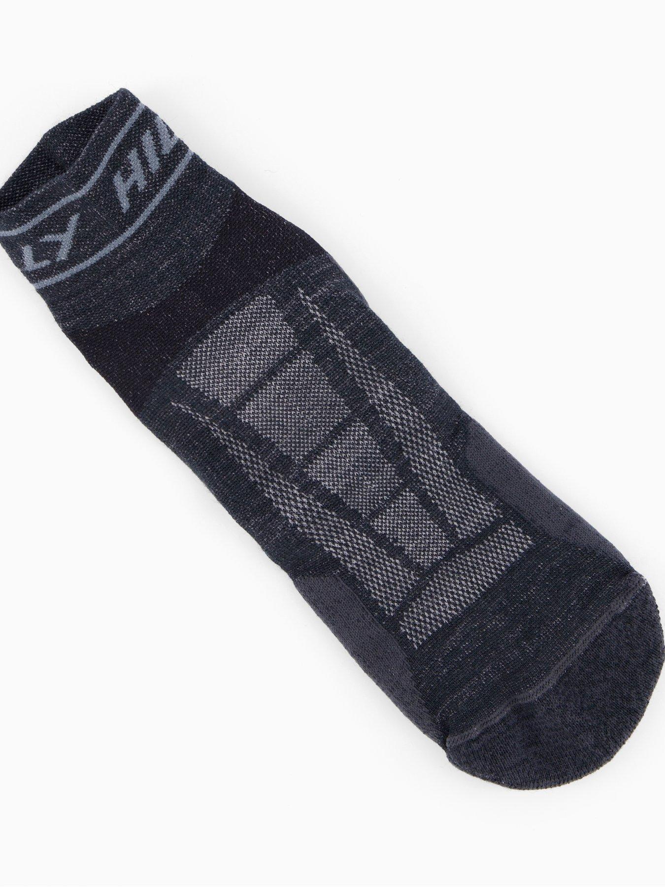 Hilly Running Medium Cushioning Trail Quarter Socks - Black | Very