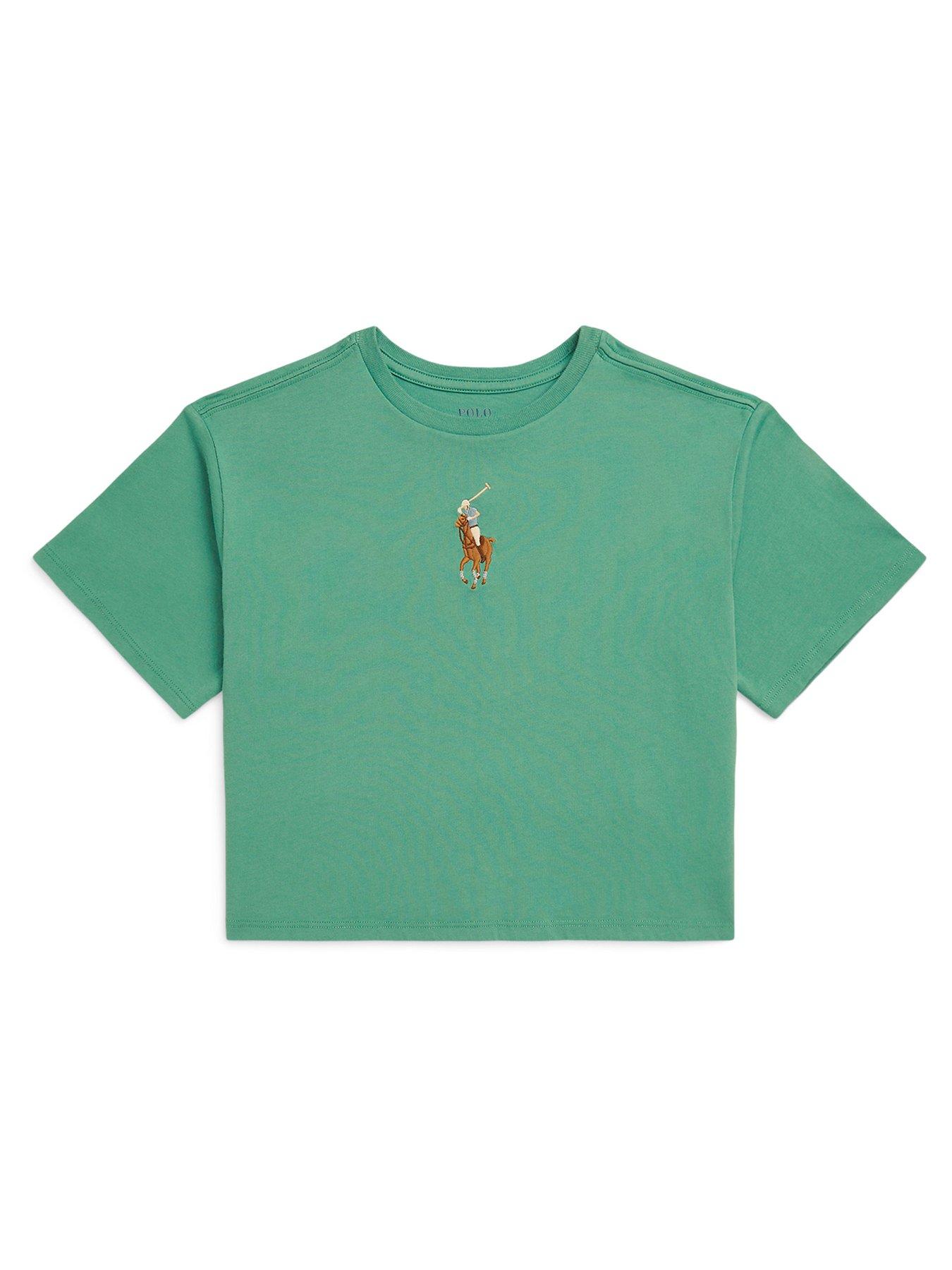 undefined Girls Big Pony Short Sleeve T-Shirt - Green