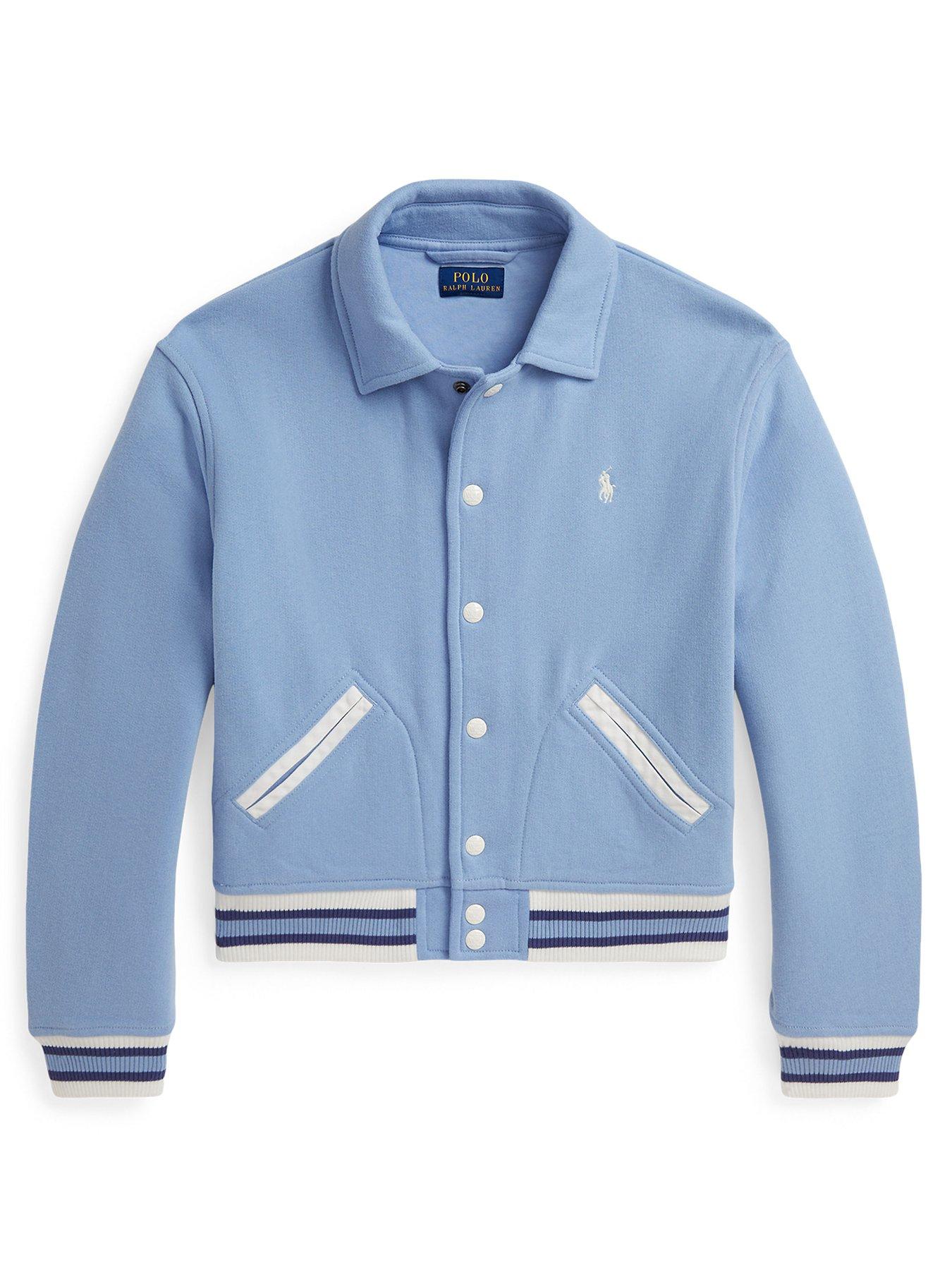 undefined Girls Bomber Jacket - Light Blue