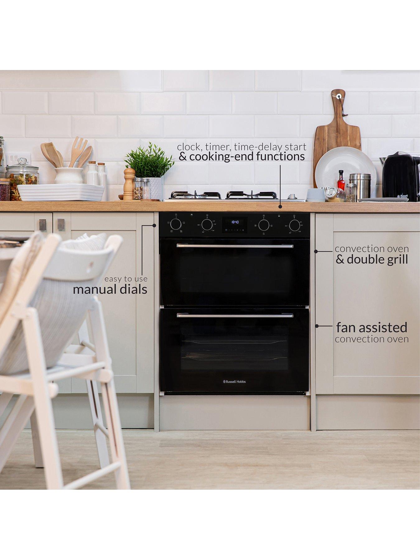 Image 3 of 6 of Russell Hobbs RH72DEO1001B/01 Built-In 72CM High Electric Double Oven in Black