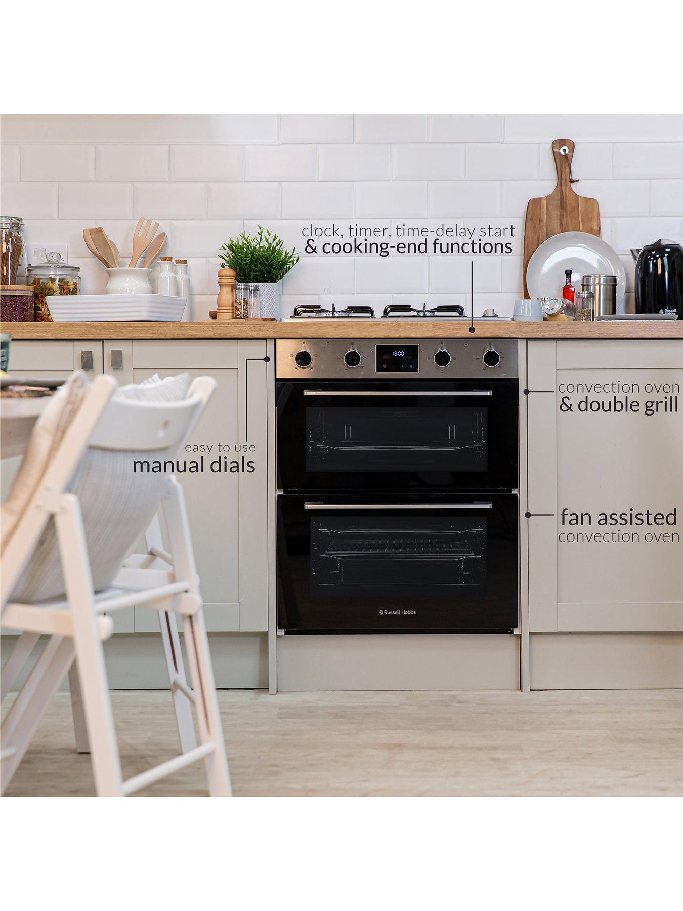 Image 3 of 6 of Russell Hobbs RH72DEO1002SS/01 Built-In 72CM High Electric Double Oven in Stainless Steel