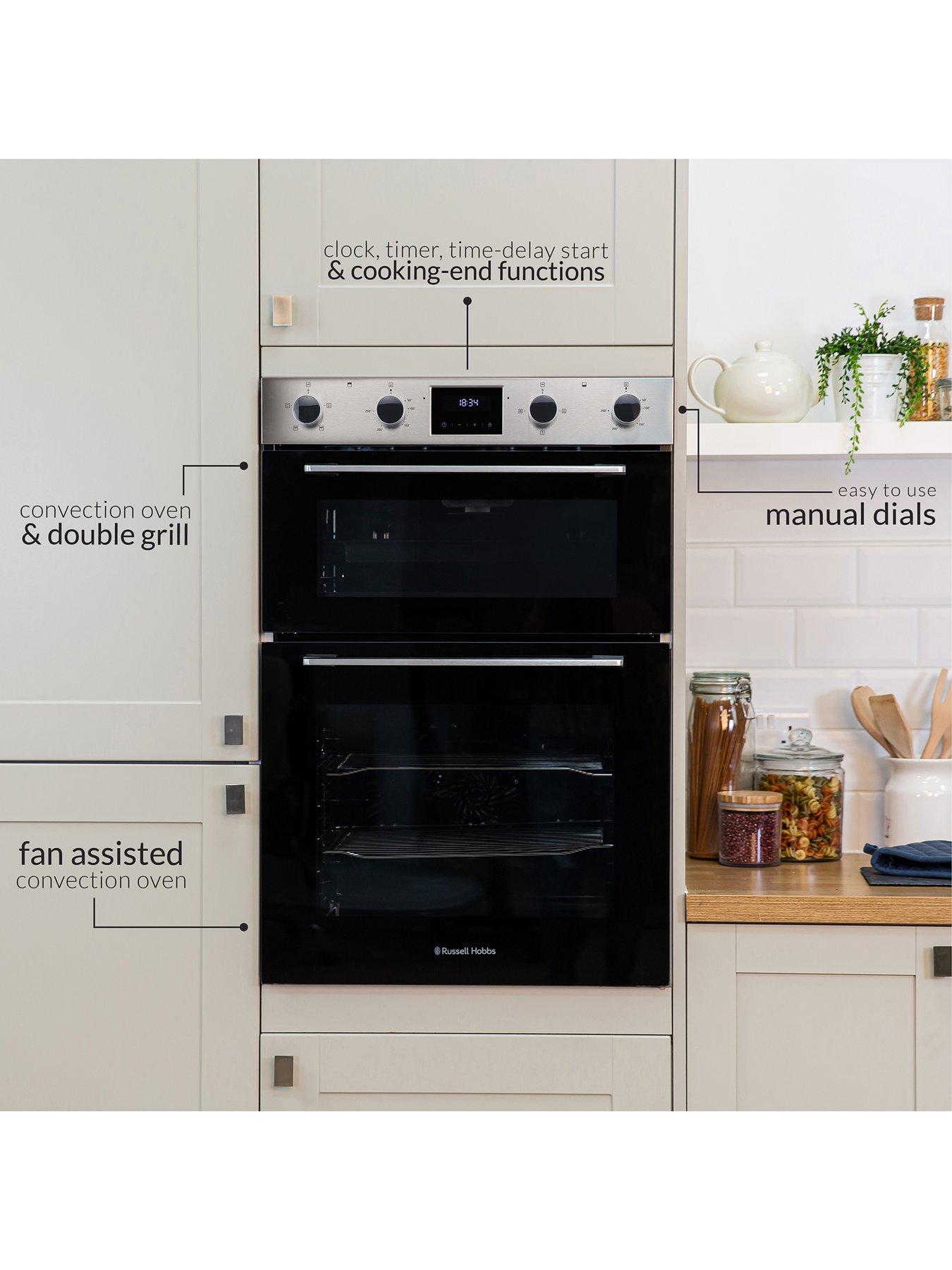 Image 3 of 7 of Russell Hobbs RH89DEO2002SS/01 Built-In 89CM High Electric Double Oven in Stainless Steel