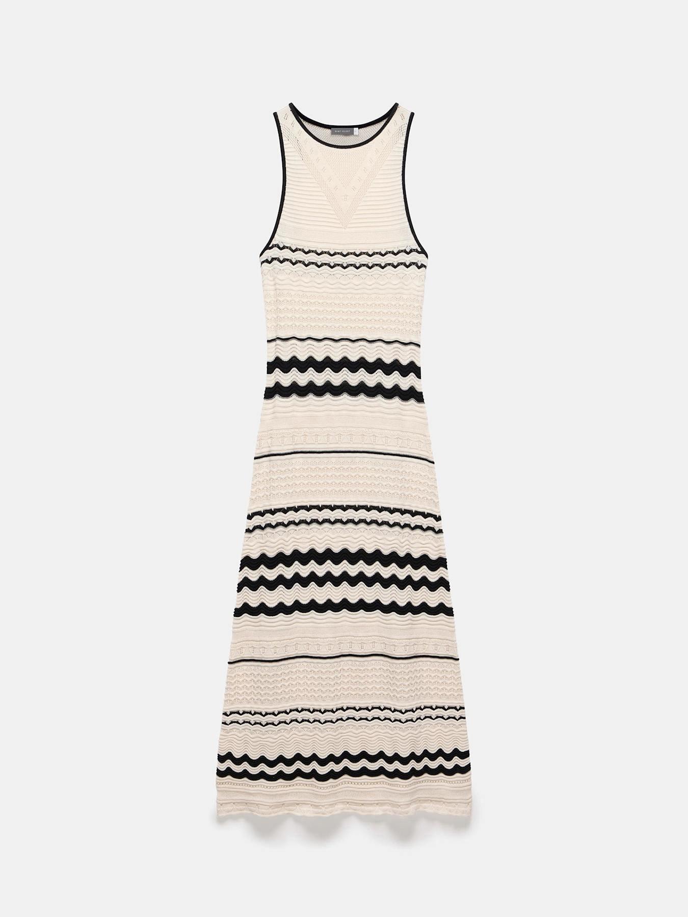 Image 5 of 6 of Mint Velvet Cream Textured Knit Maxi Dress - Ivory