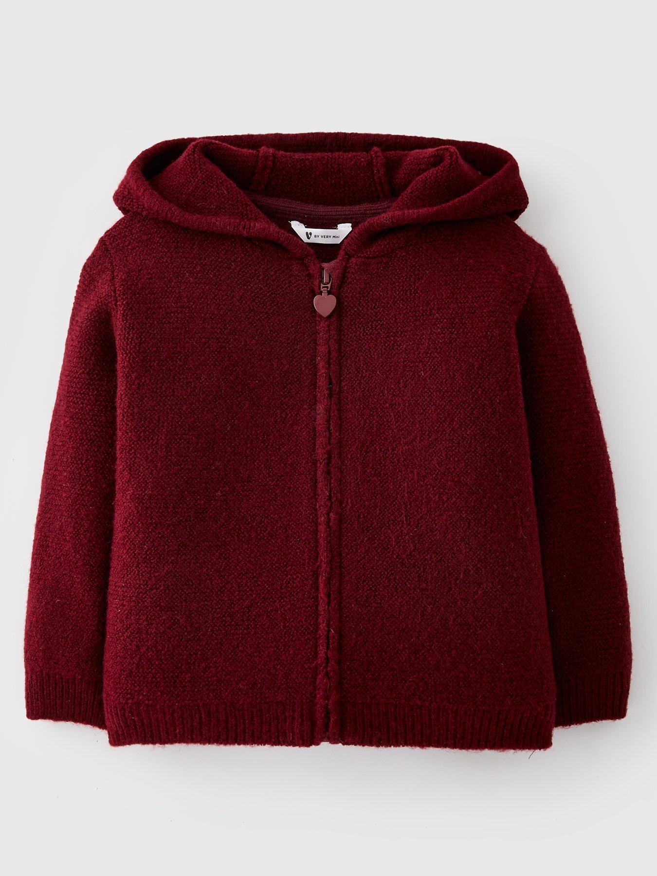 Mini V by Very Girls Zip Up Hooded Cardigan - Multi