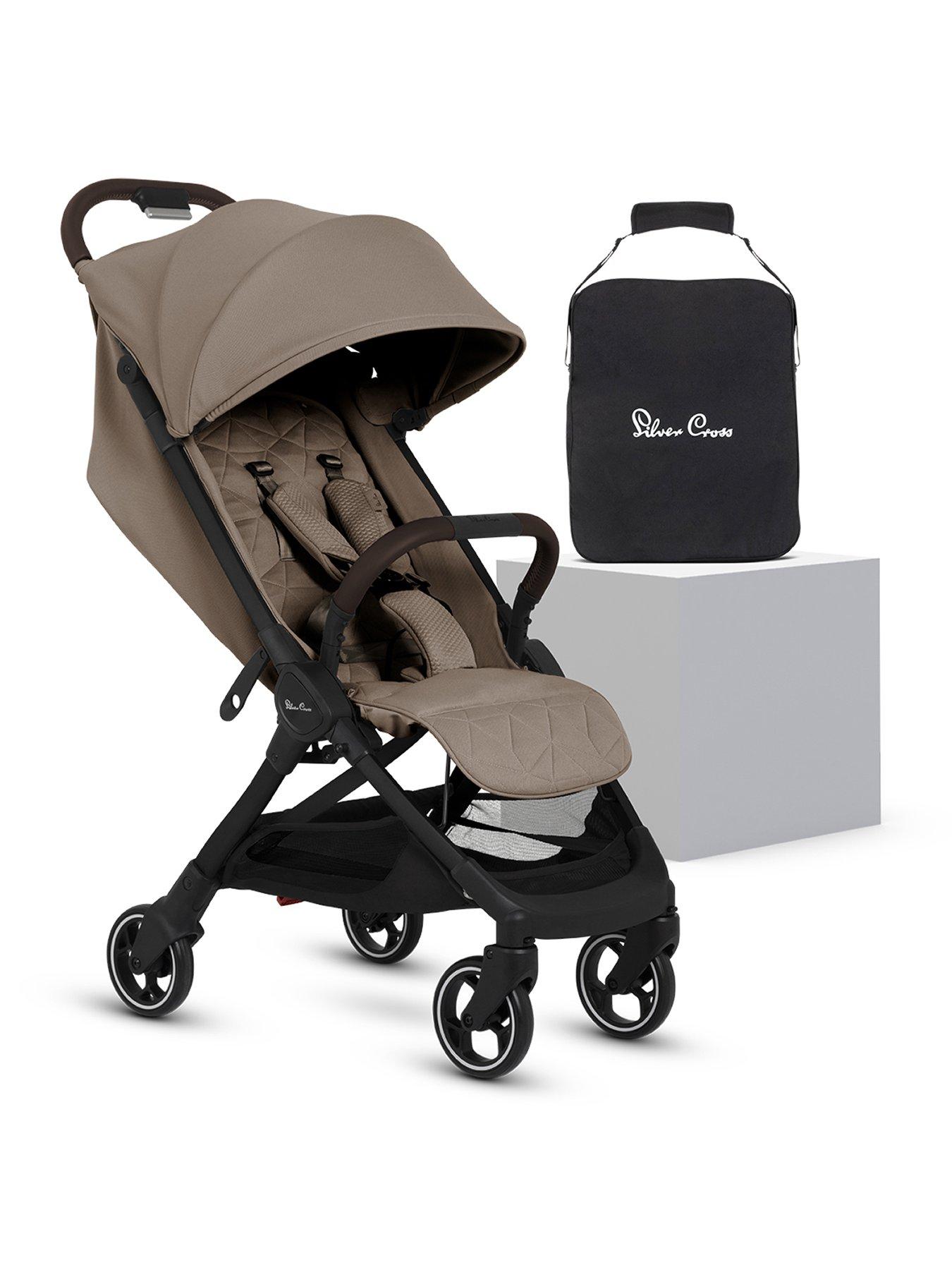 Silver Cross Clic Pushchair with Travel Bag - Cobble