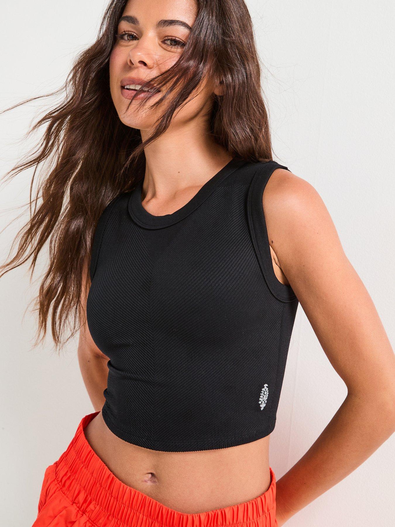 undefined Womens Training Free Throw Muscle Tank - Black