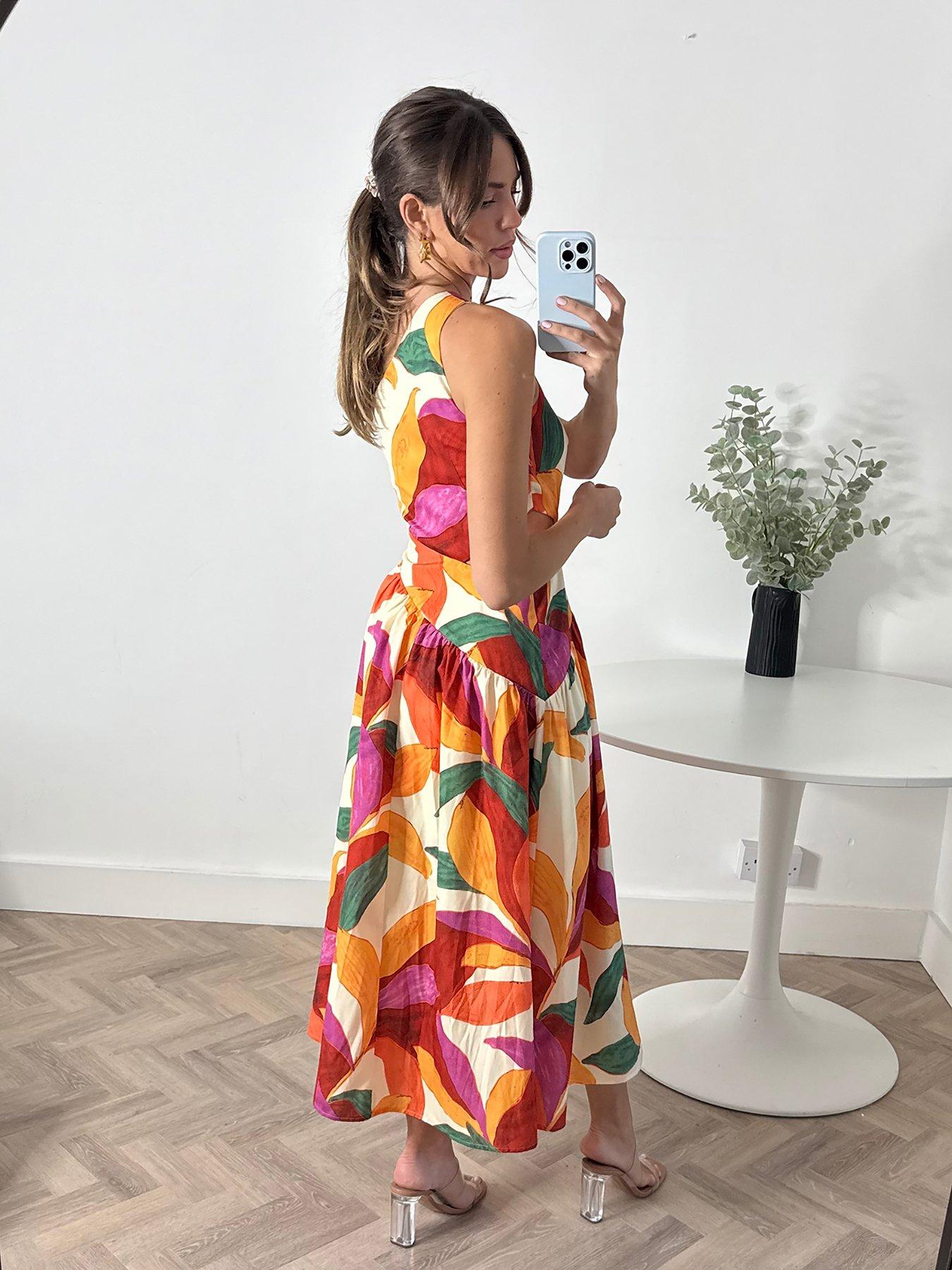 Style Cheat Jasmine One Shoulder Drop Waist Dress - Pink | Very