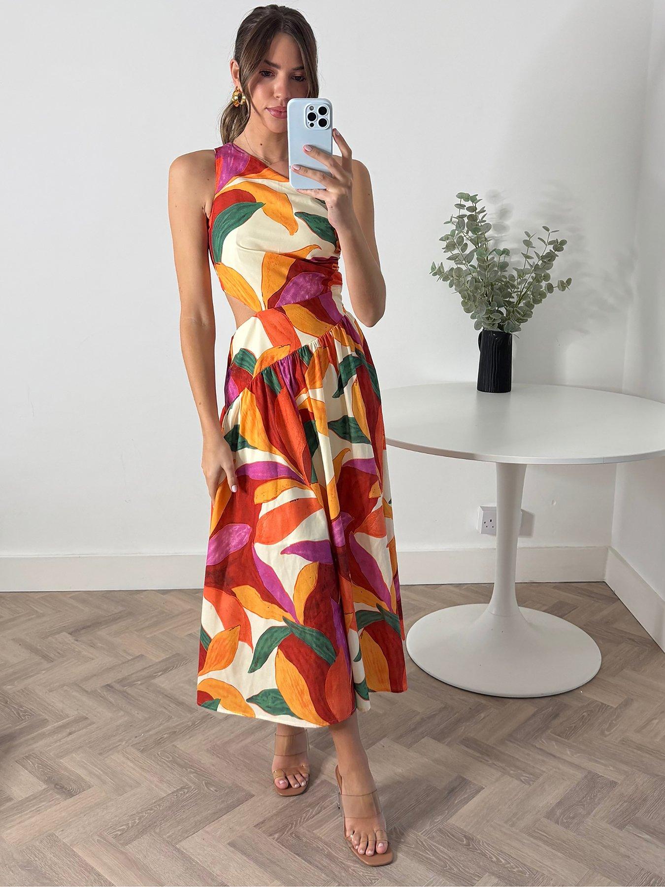 Style Cheat Jasmine One Shoulder Drop Waist Dress - Pink | Very