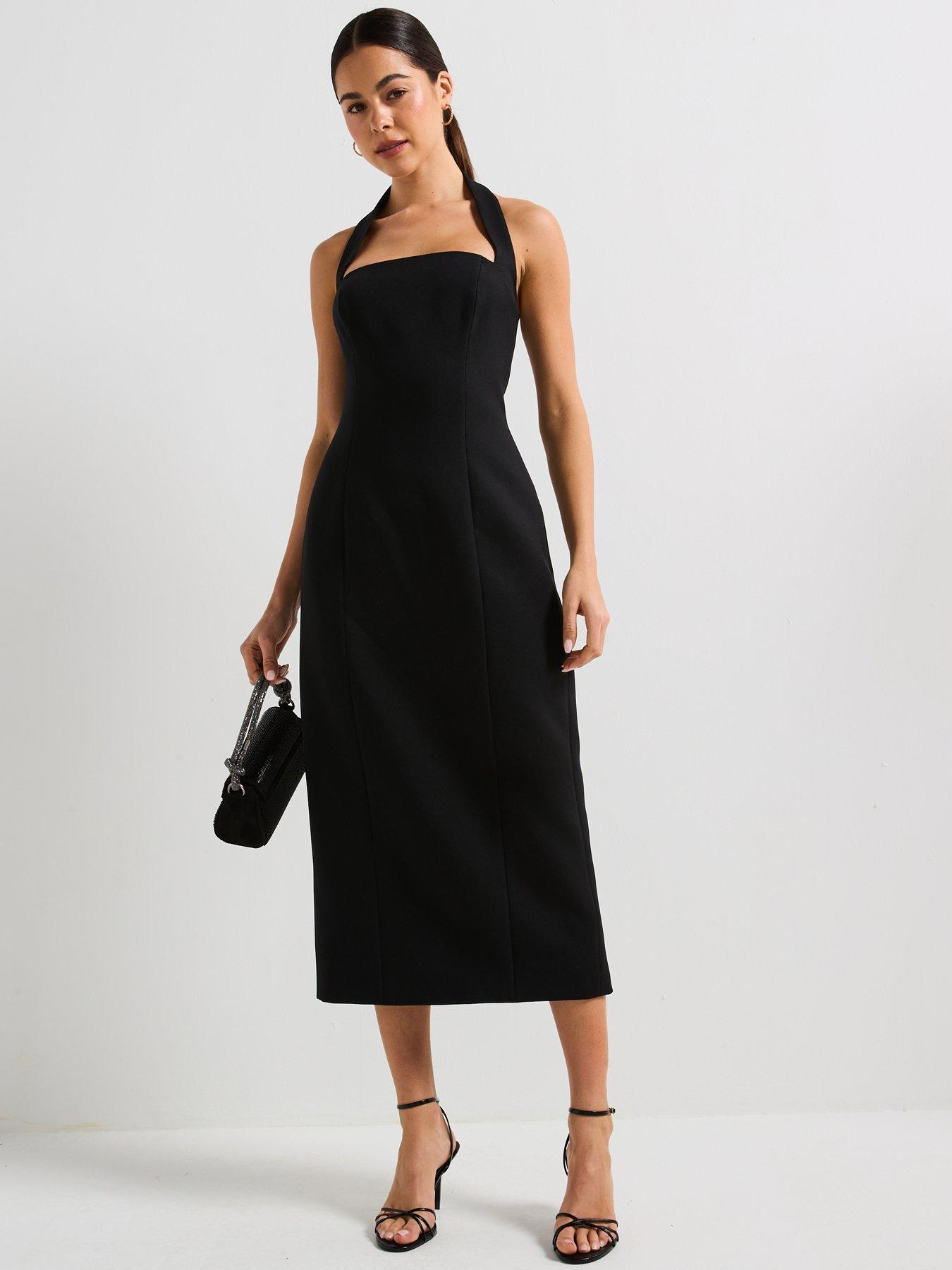 undefined Veronica Halter Bodycon Midi