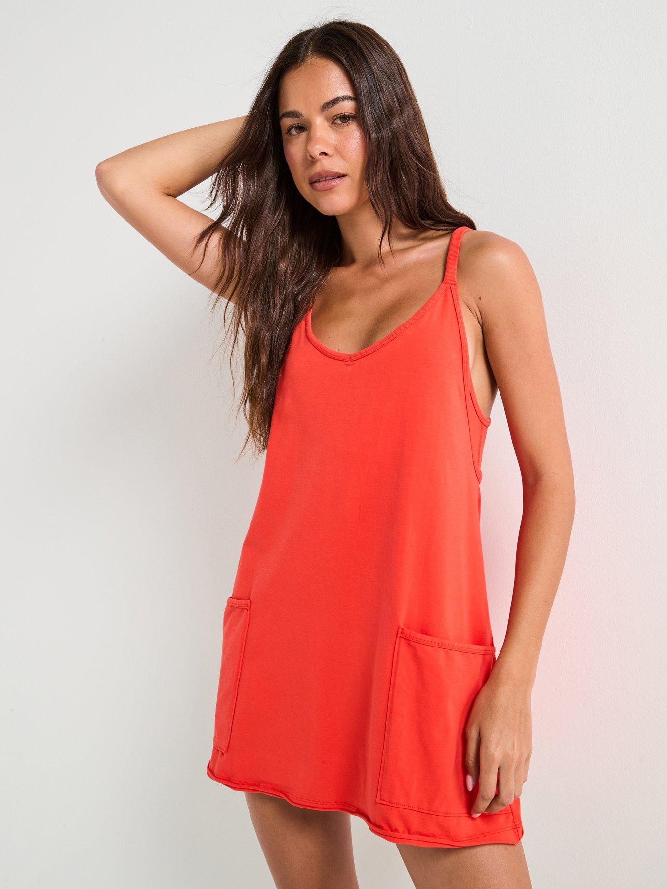 undefined Womens Training Hot Shot Mini Dress - Red