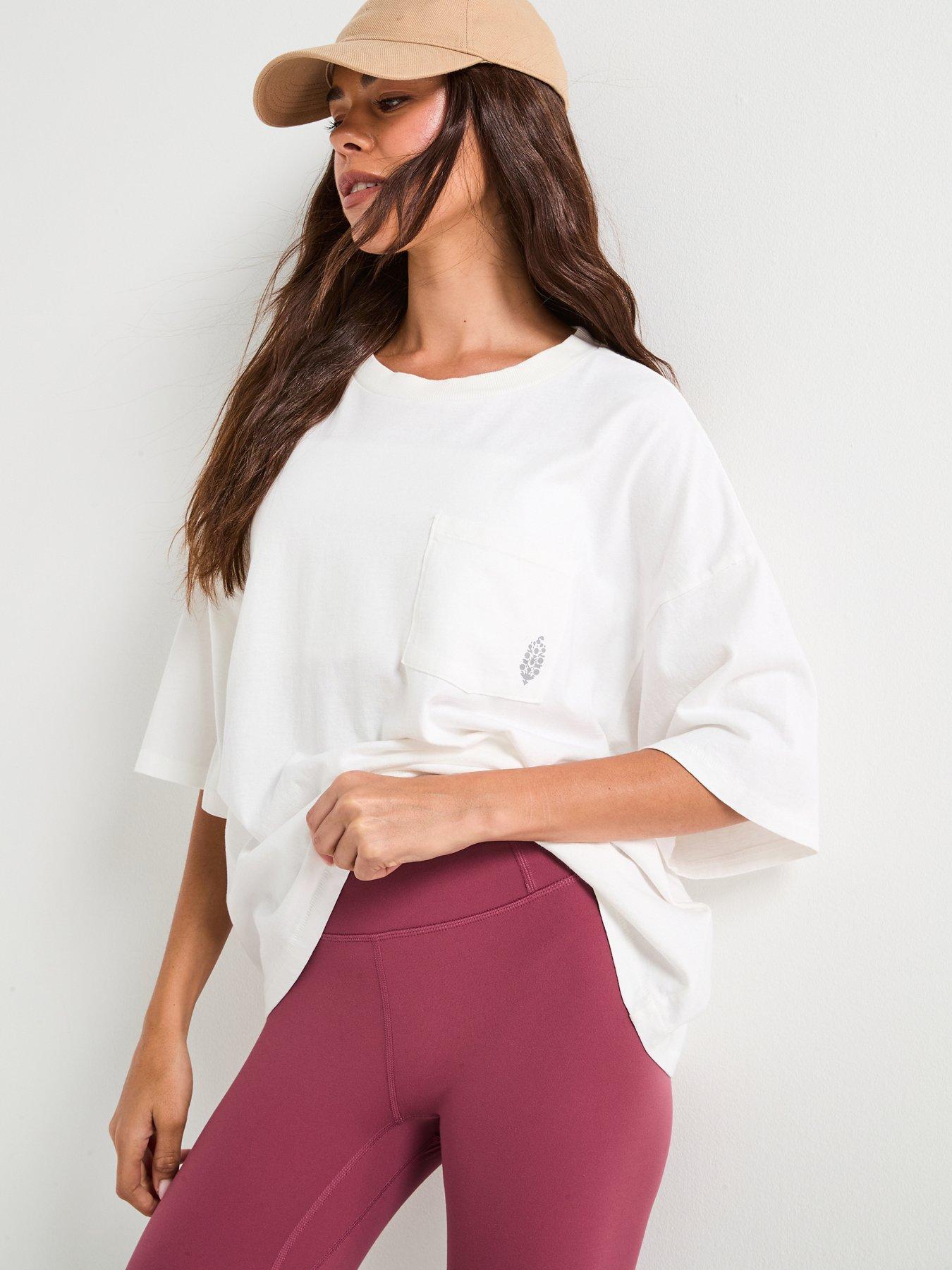 undefined Womens Training Logo Tackle Tee - White