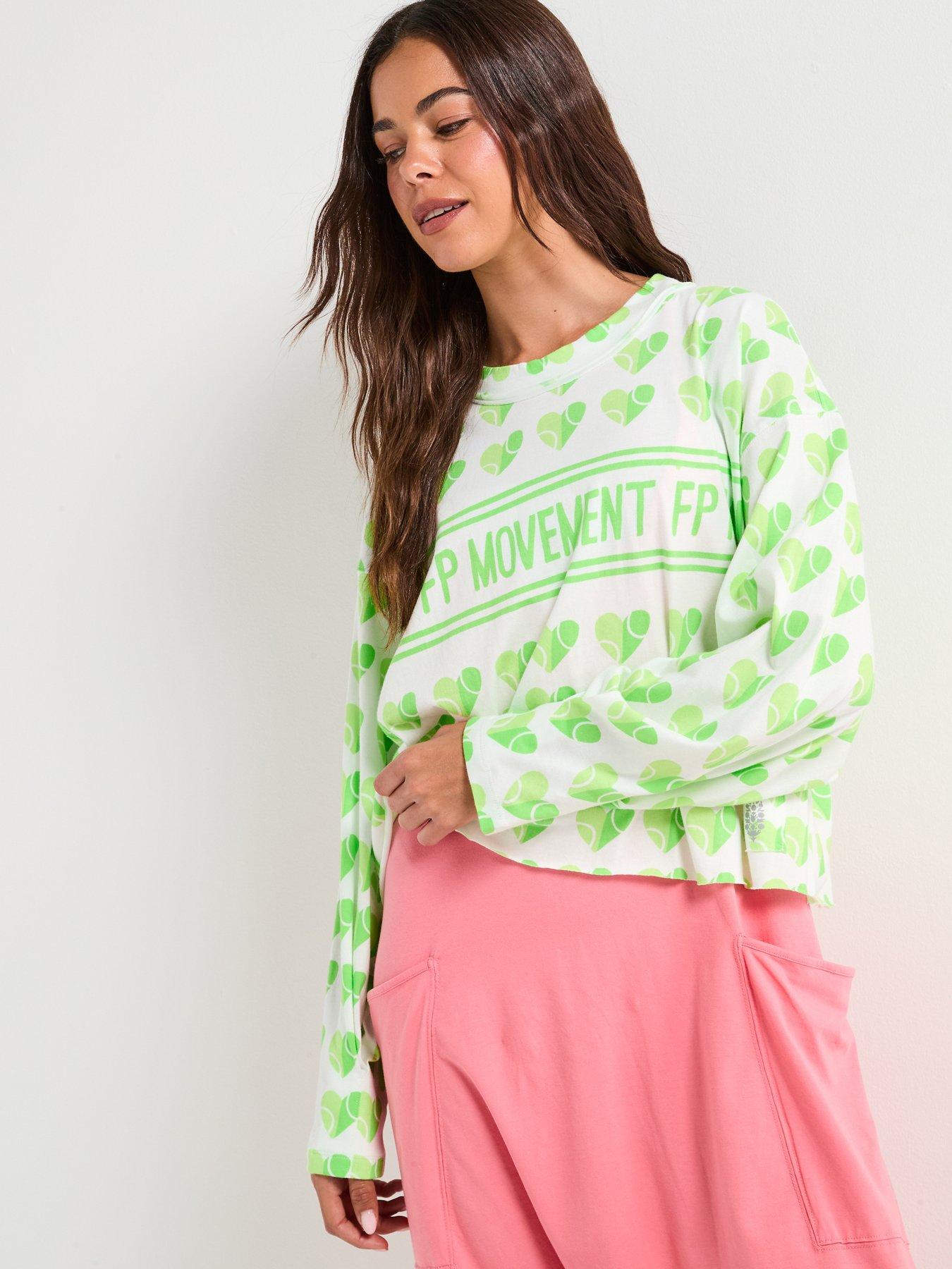 FP Movement: Womens Training Inspire Layer Logo Iss - White/Green