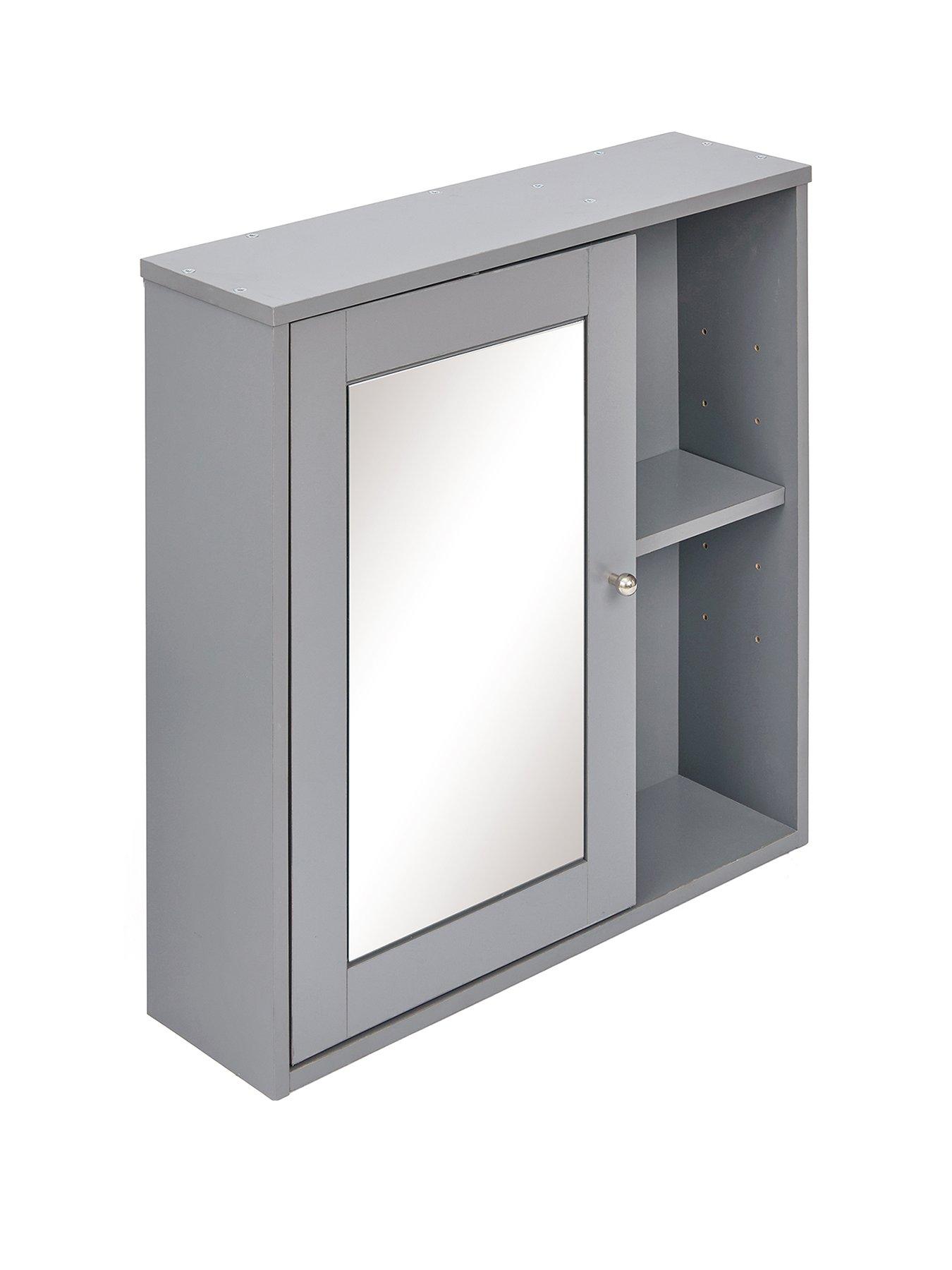 Image 3 of 7 of The Very Collection Corrie Mirrored Bathroom Wall Cabinet - Grey - FSC&reg; Certified