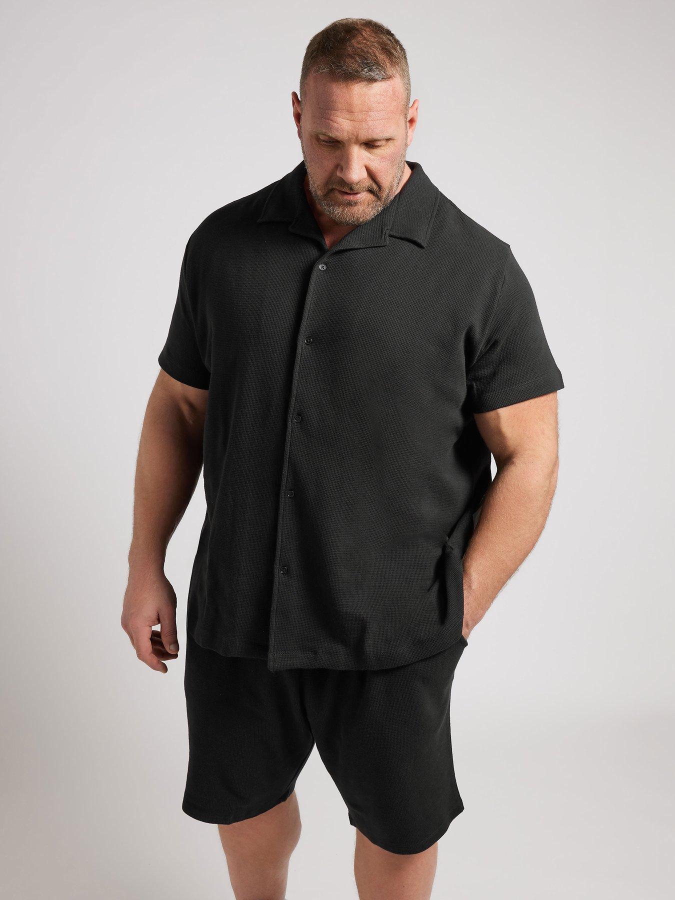 undefined Textured Shorts - Black