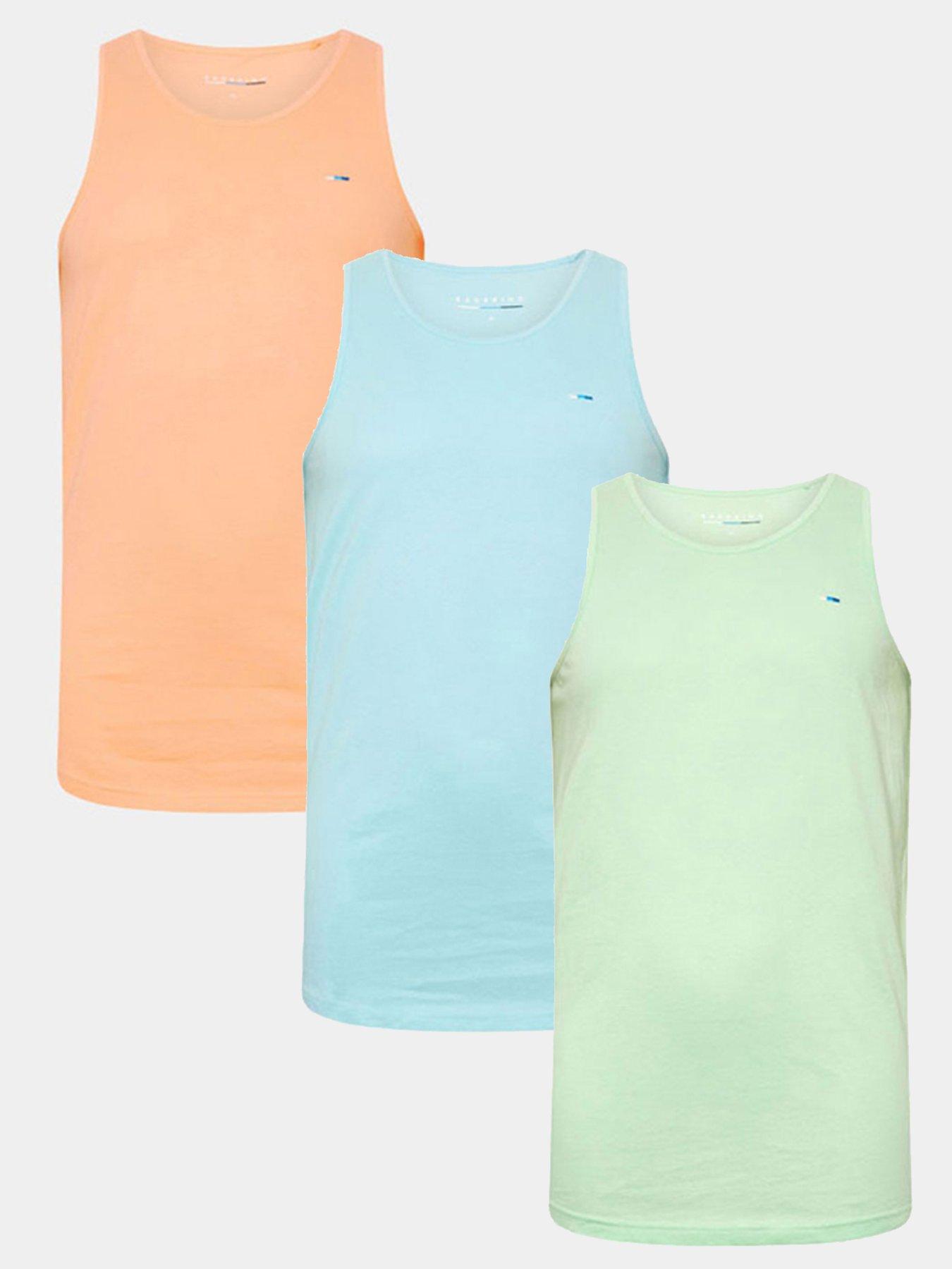 BadRhino 3 Pack Vest Tops, Multi, Size 5-6Xl, Men