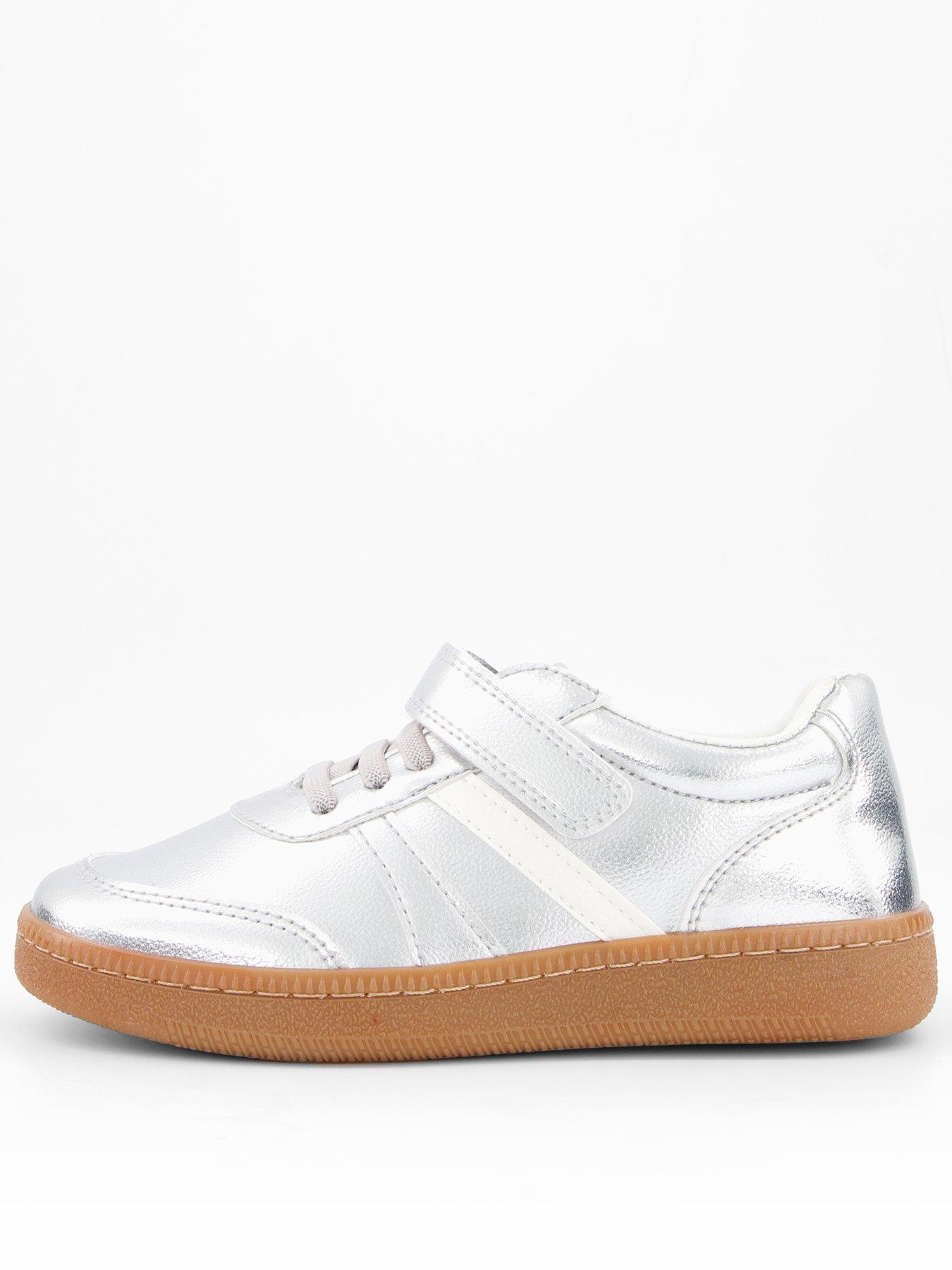V by Very Girls Retro Trainer - Silver